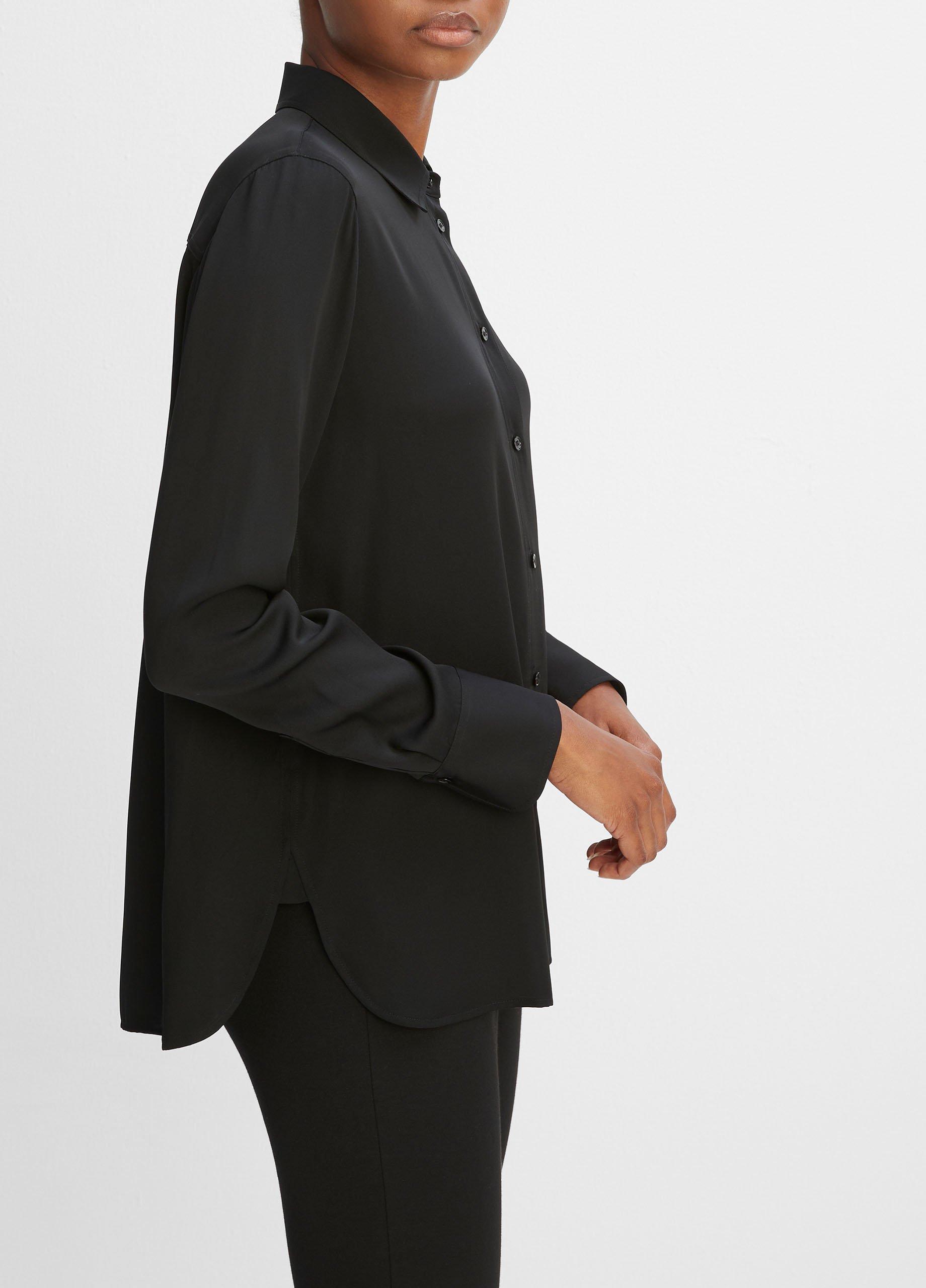 Slim Fitted Stretch-Silk Blouse image number 2