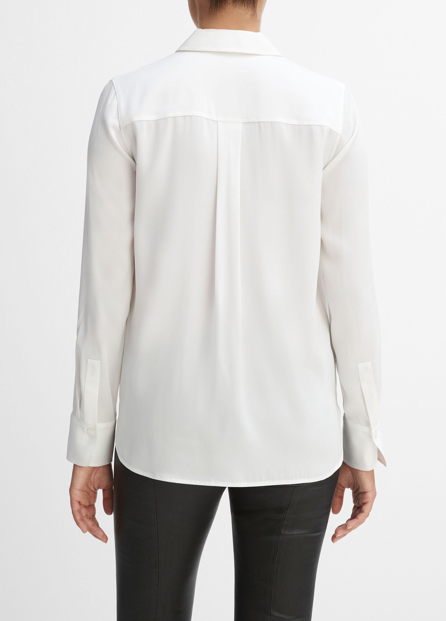 Slim Fitted Stretch-Silk Blouse image number 3