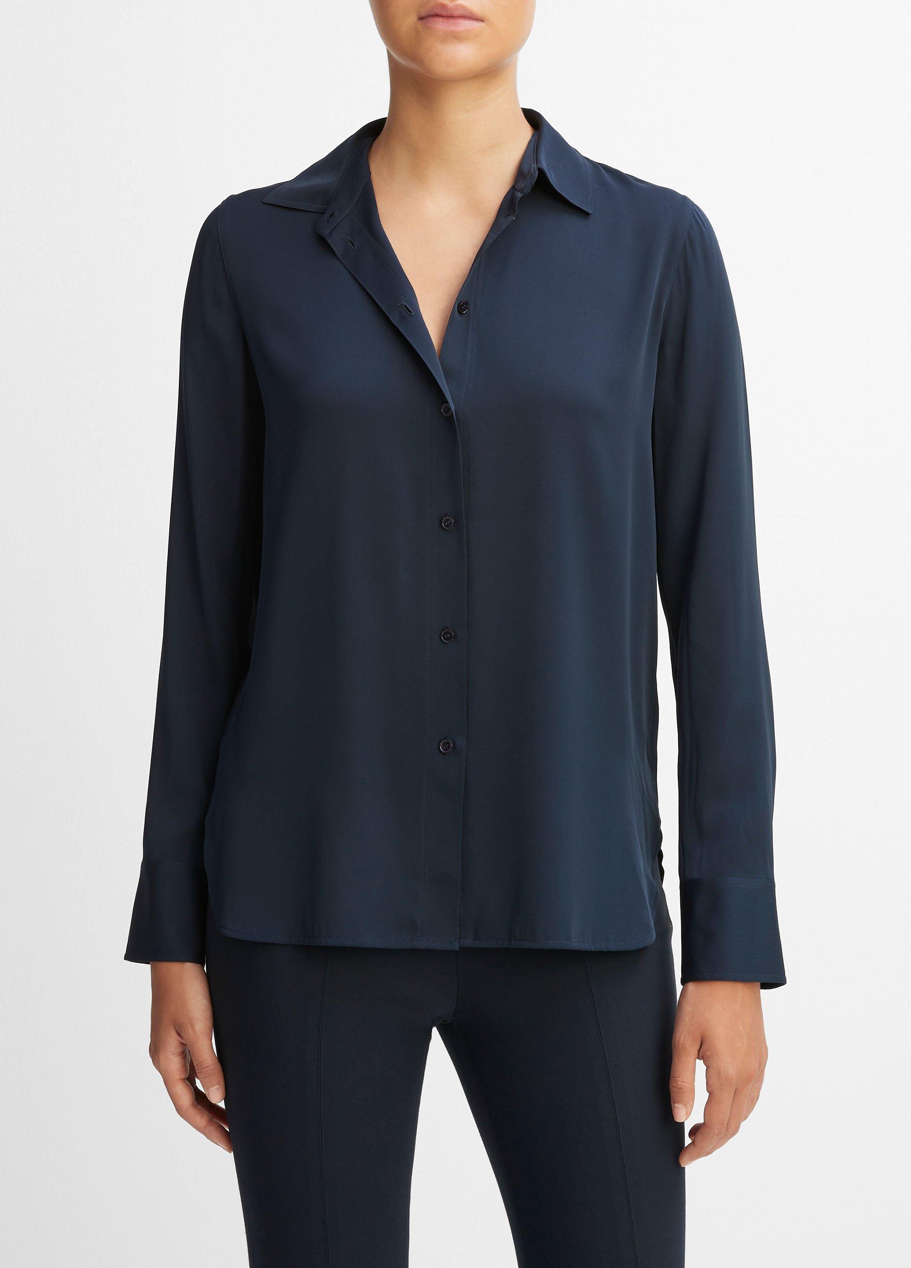 Vince silk store blouse sale