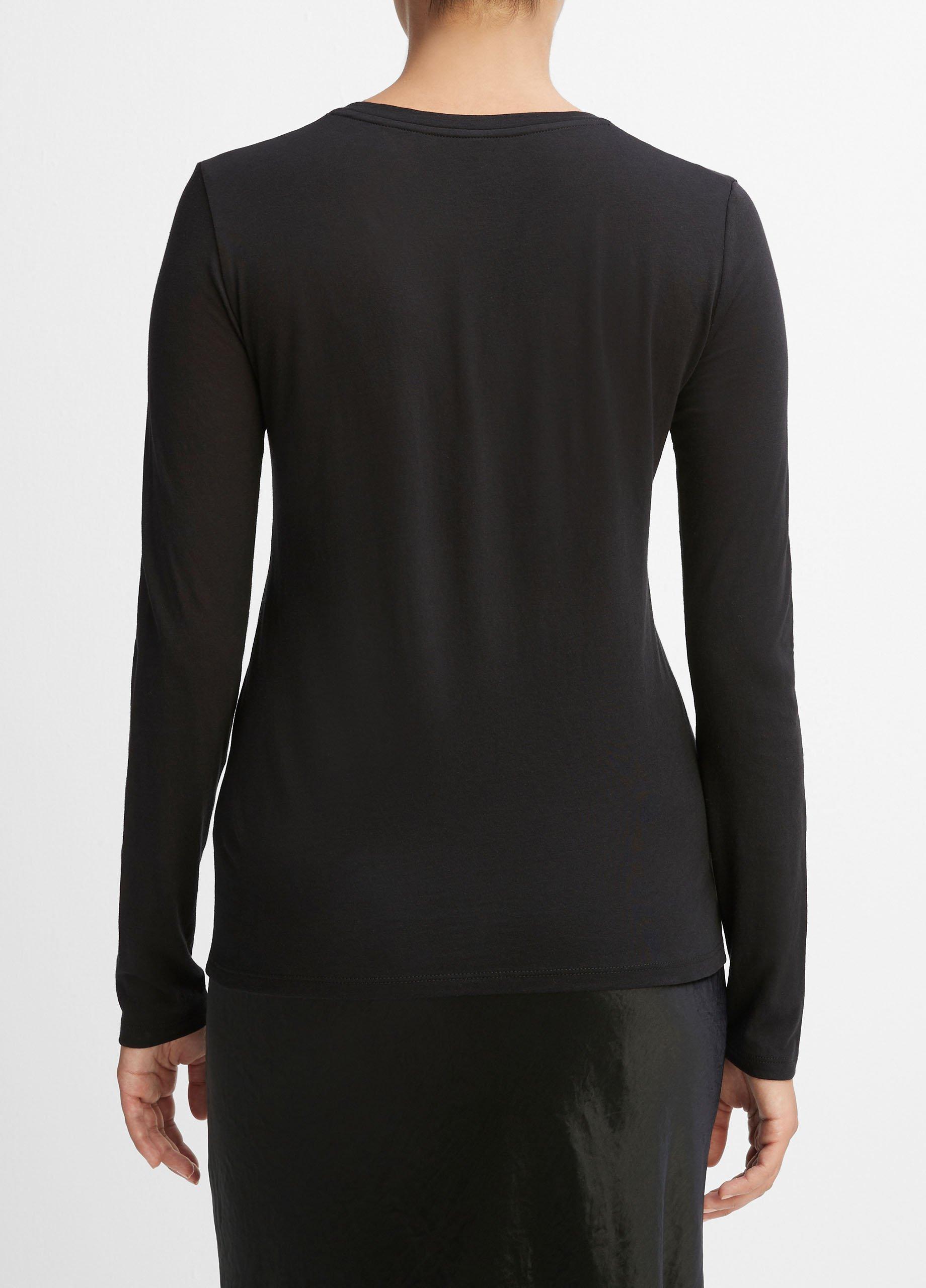 Essential Long Sleeve Crew Neck T-Shirt image number 3