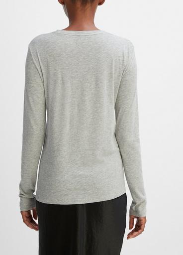 Essential Long Sleeve Crew Neck T-Shirt image number 3