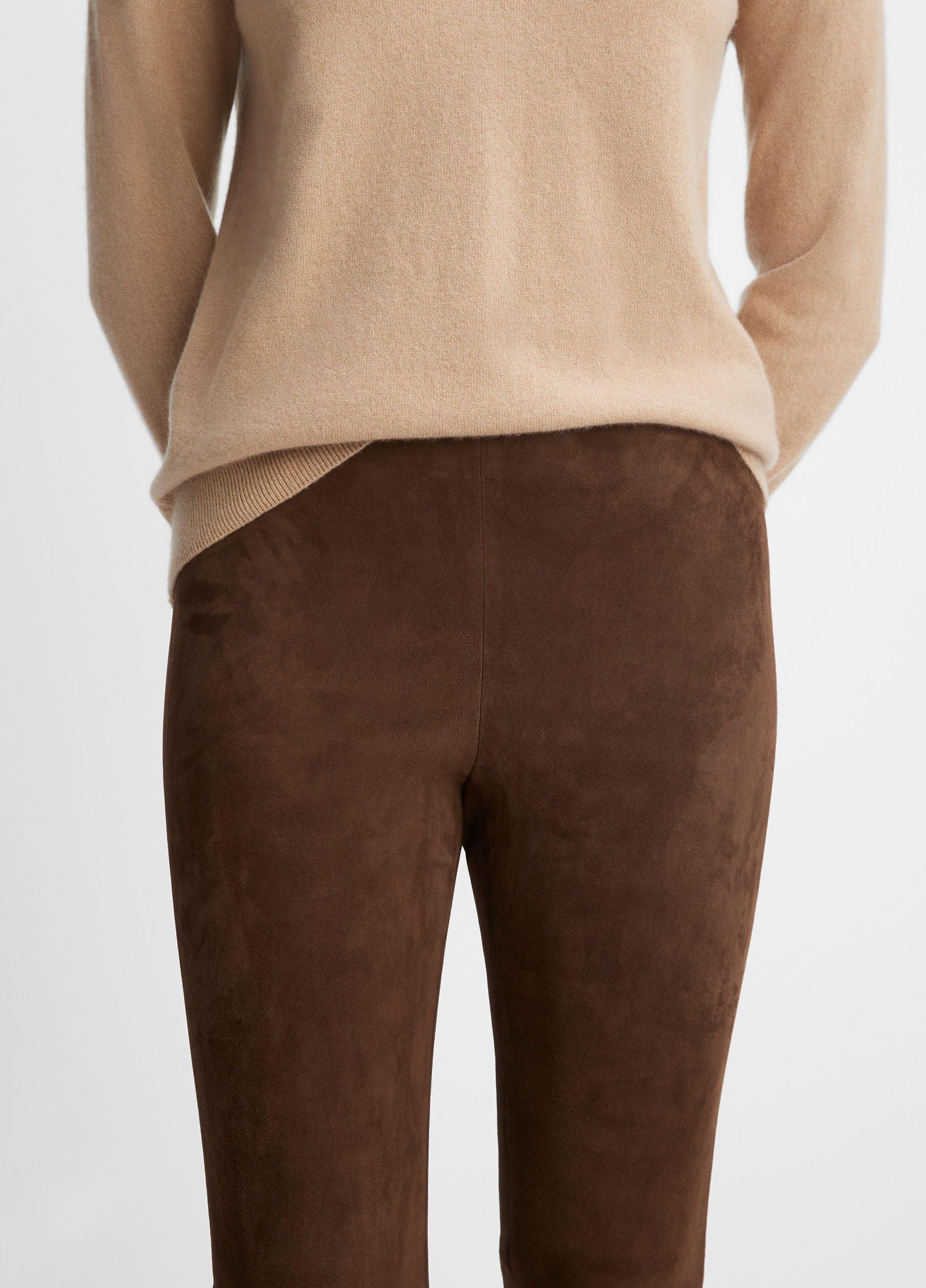 Vince Stretch Suede Leggings Tan, $945, NET-A-PORTER.COM