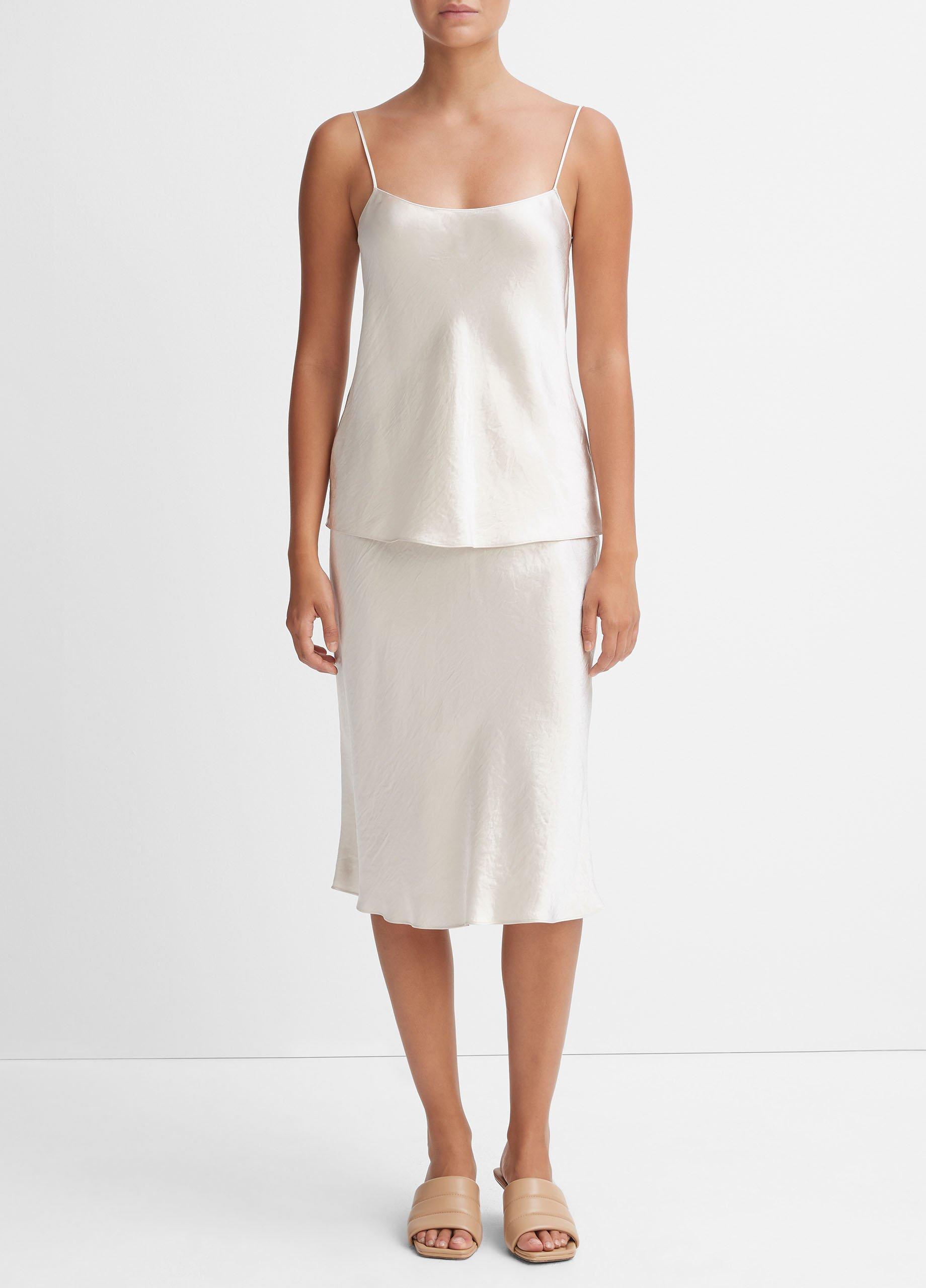 Vince Satin Scoop-Neck Cami - Bergdorf Goodman