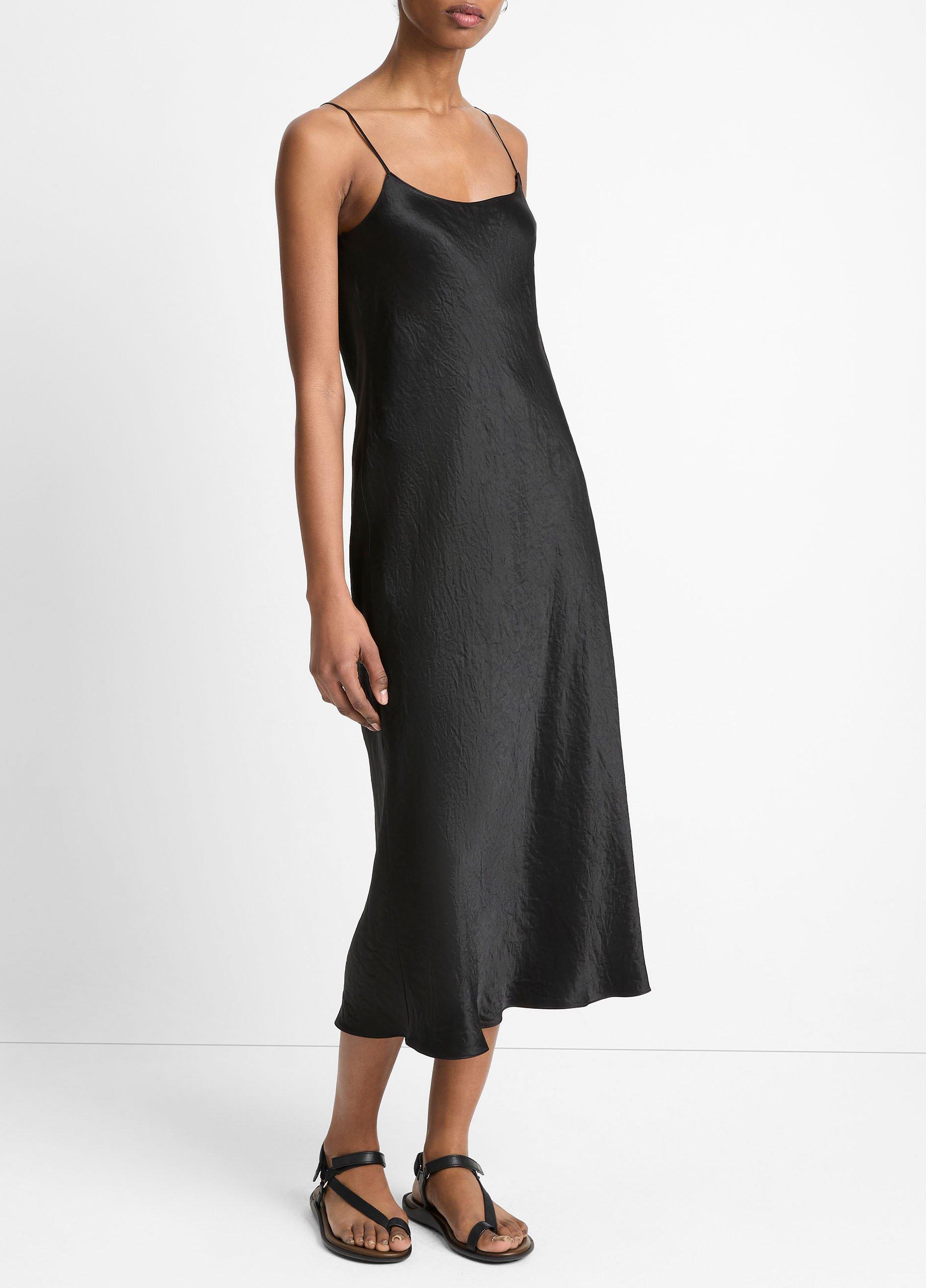 Vince black slip store dress