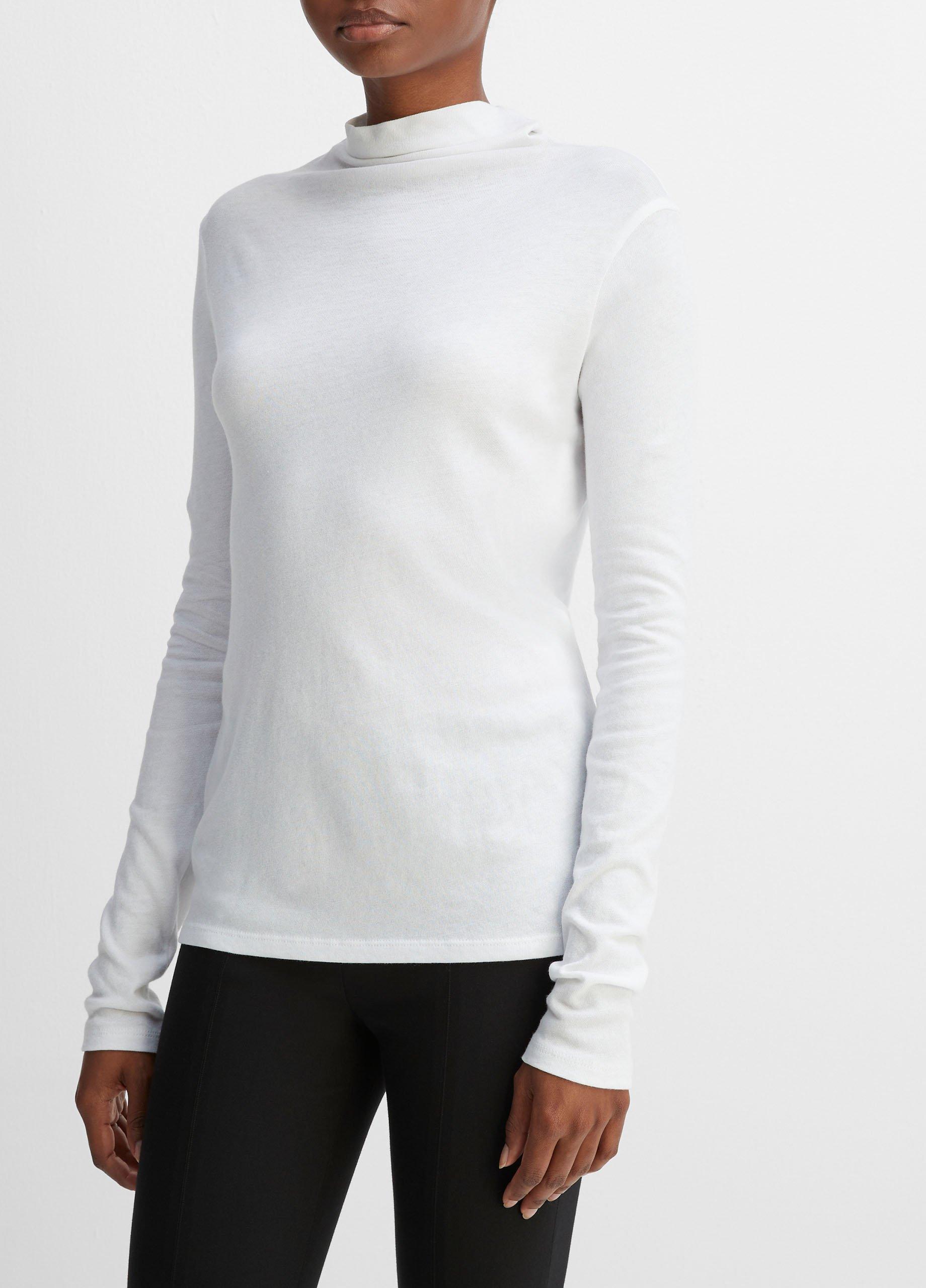 Essential Long Sleeve Turtleneck in Long Sleeve Vince