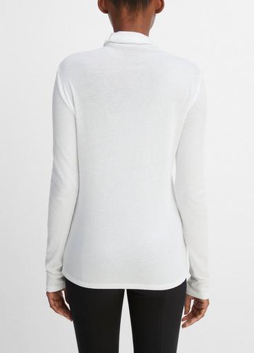Vince White Slim Fit Turtleneck Sweater – BRABION