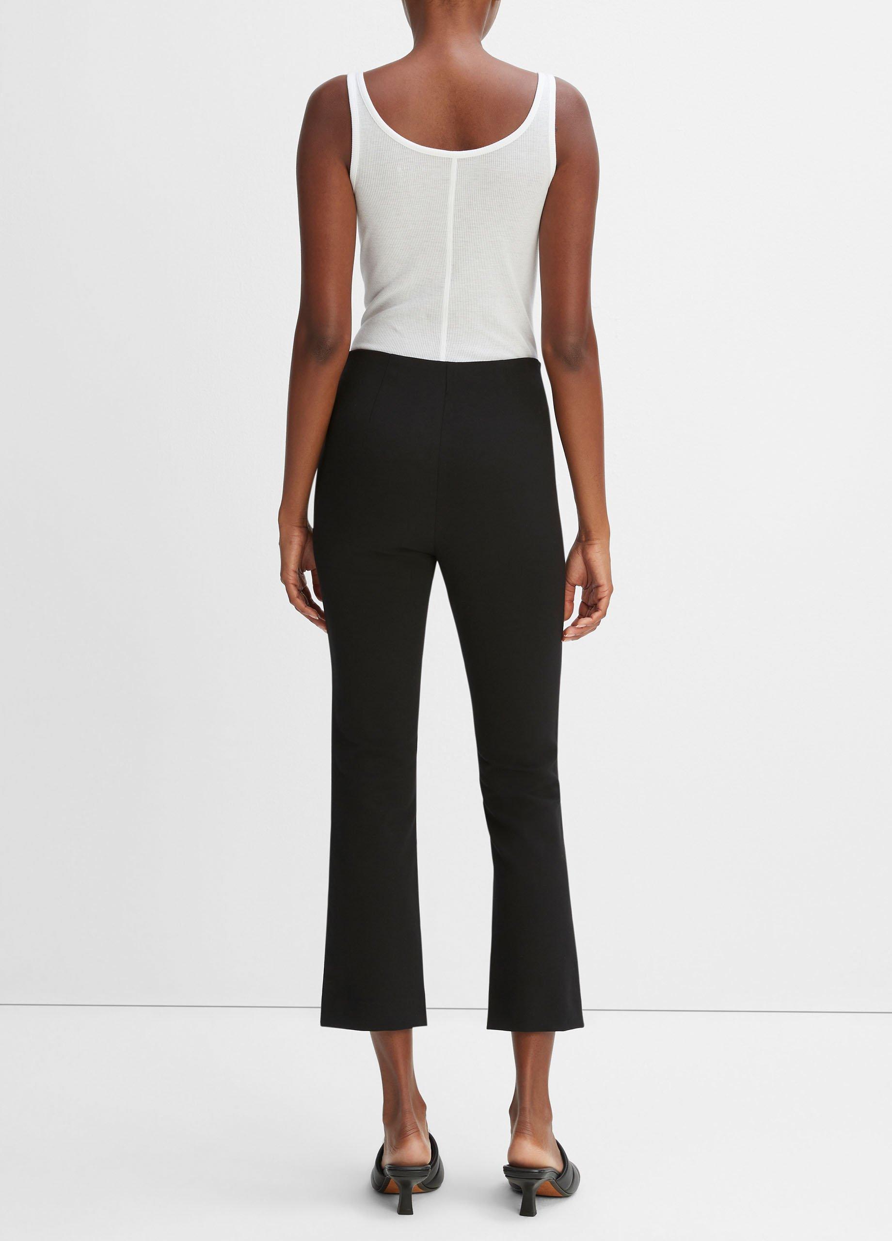 Vince - Black Ribbed Flare Pant