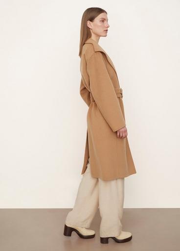 Wool and Cashmere Belted Drape-Neck Coat image number 2