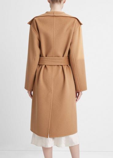 Wool and Cashmere Belted Drape-Neck Coat image number 3
