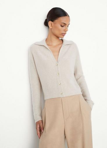 Boiled Cashmere Polo Buttoned Cardigan image number 1