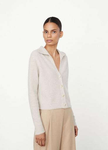 Boiled Cashmere Polo Buttoned Cardigan image number 2
