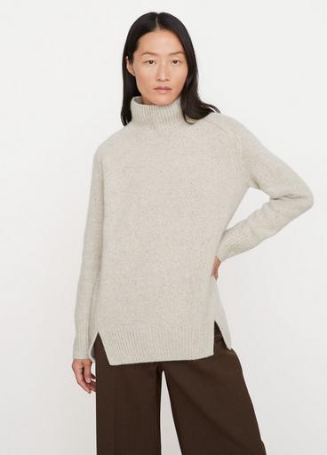 Donegal Cashmere Side-Slit Turtleneck Sweater in Sweaters | Vince