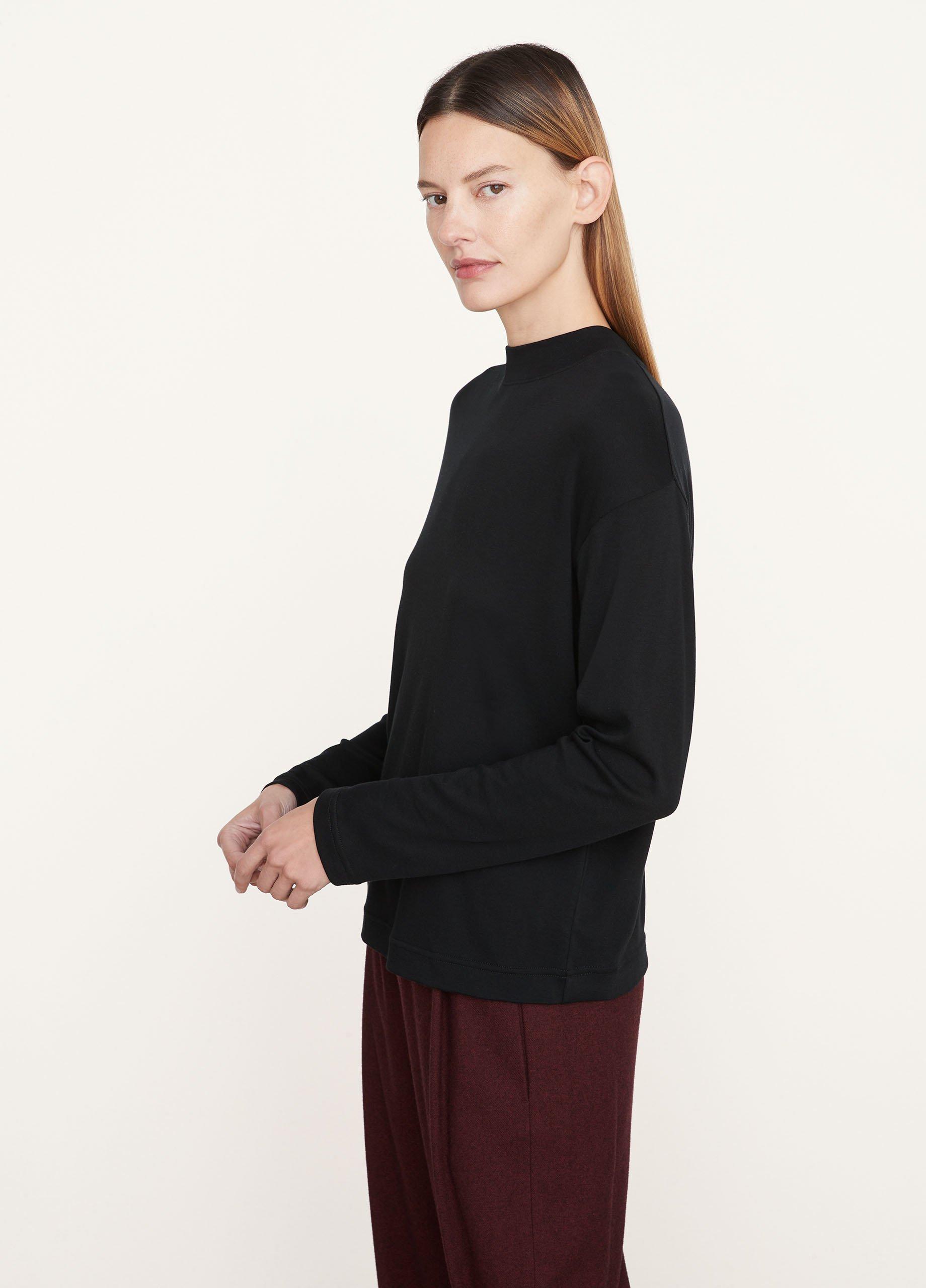 Pima Long Sleeve Mock Neck T-Shirt image number 2