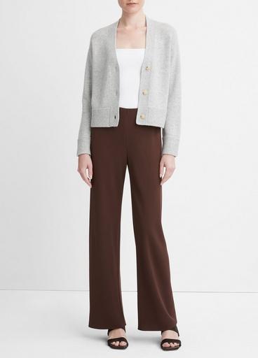 Wool and Cashmere Boxy Three-Button Cardigan image number 0
