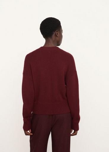 Boxy Wool and Cashmere Cardigan image number 3