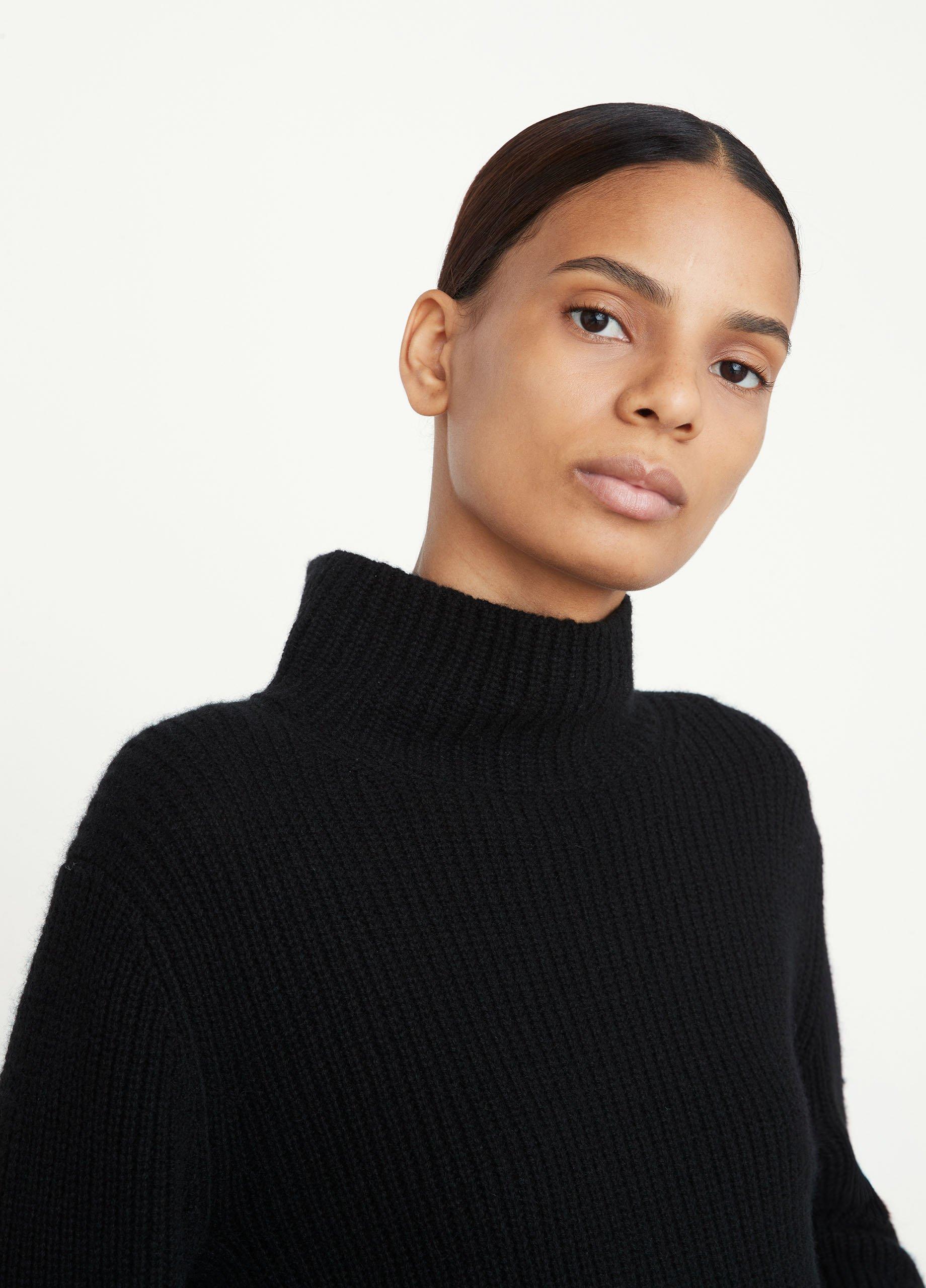 Cashmere Shaker Rib Turtleneck in Vince Products Women | Vince
