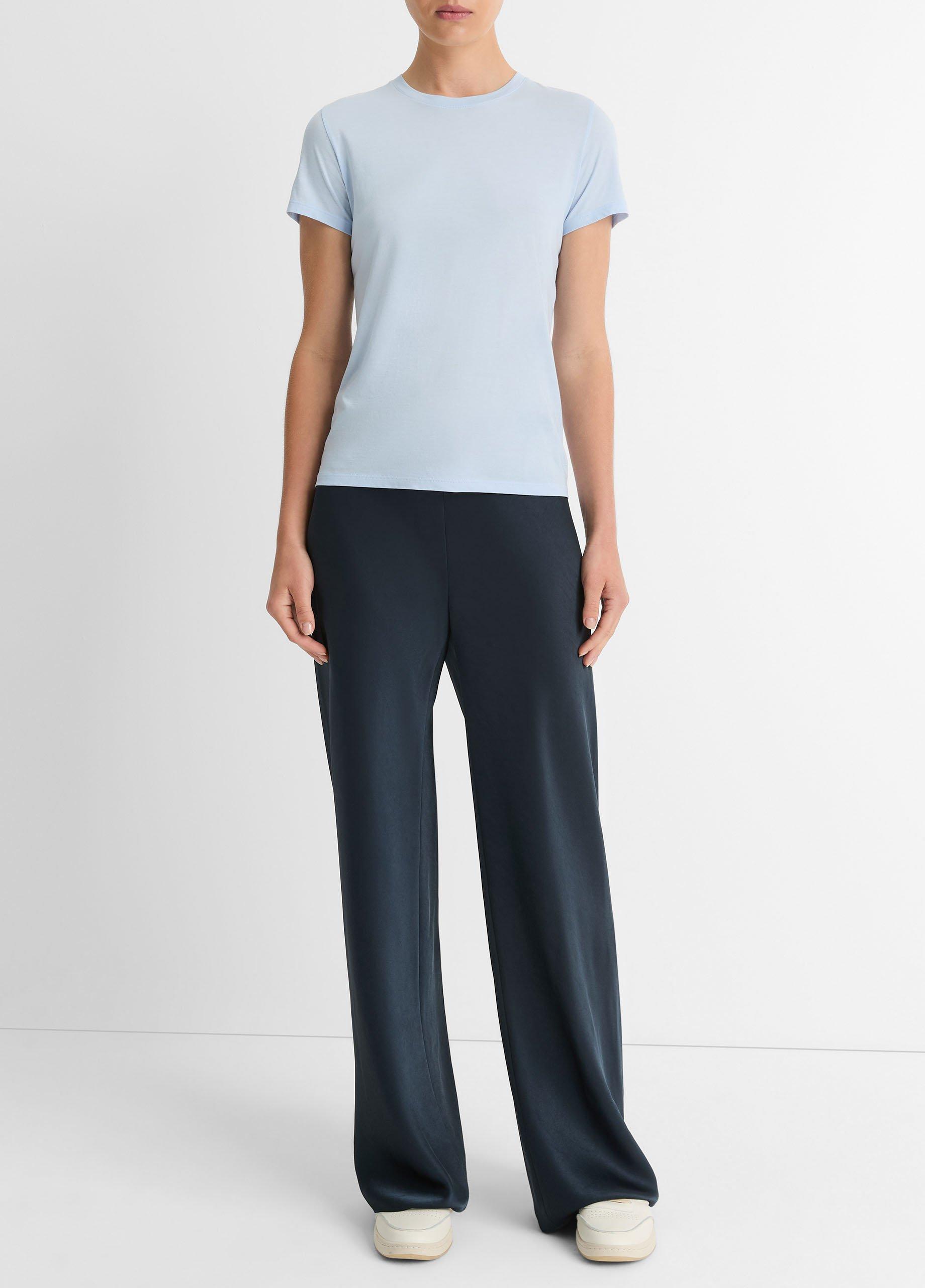 Essential Pima Cotton Crew Neck T-Shirt in Shirts & Tees | Vince Essential Pima Cotton Crew Neck T-Shirt in Shirts & Tees | Vince