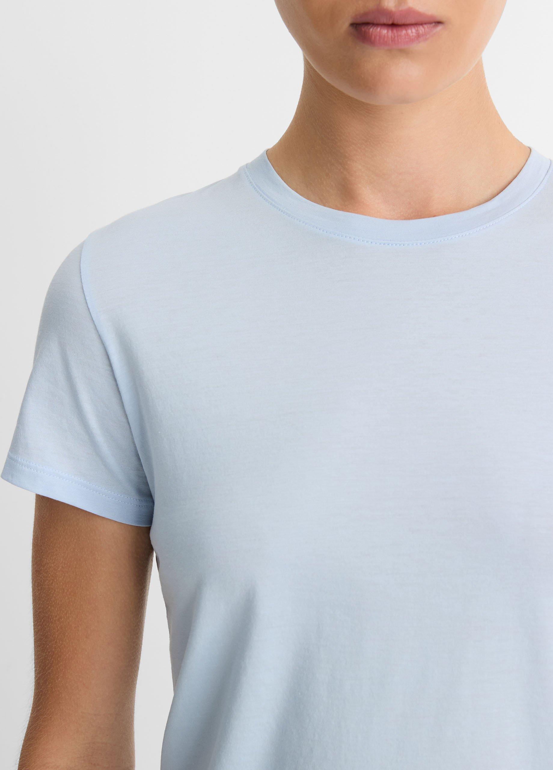 Essential Pima Cotton Crew Neck T-Shirt in Shirts & Tees | Vince