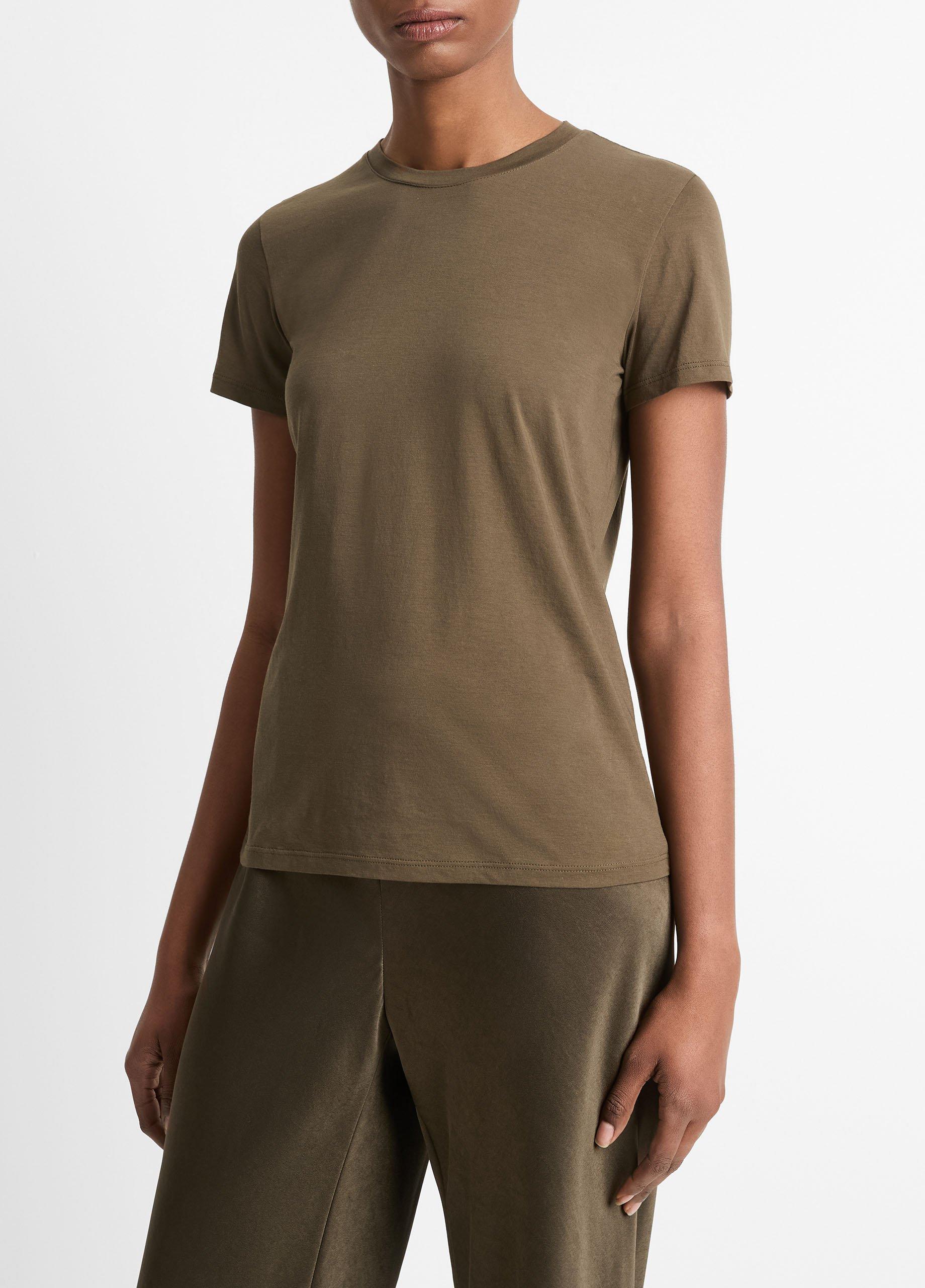 Essential Pima Cotton Crew Neck T-Shirt image number 2