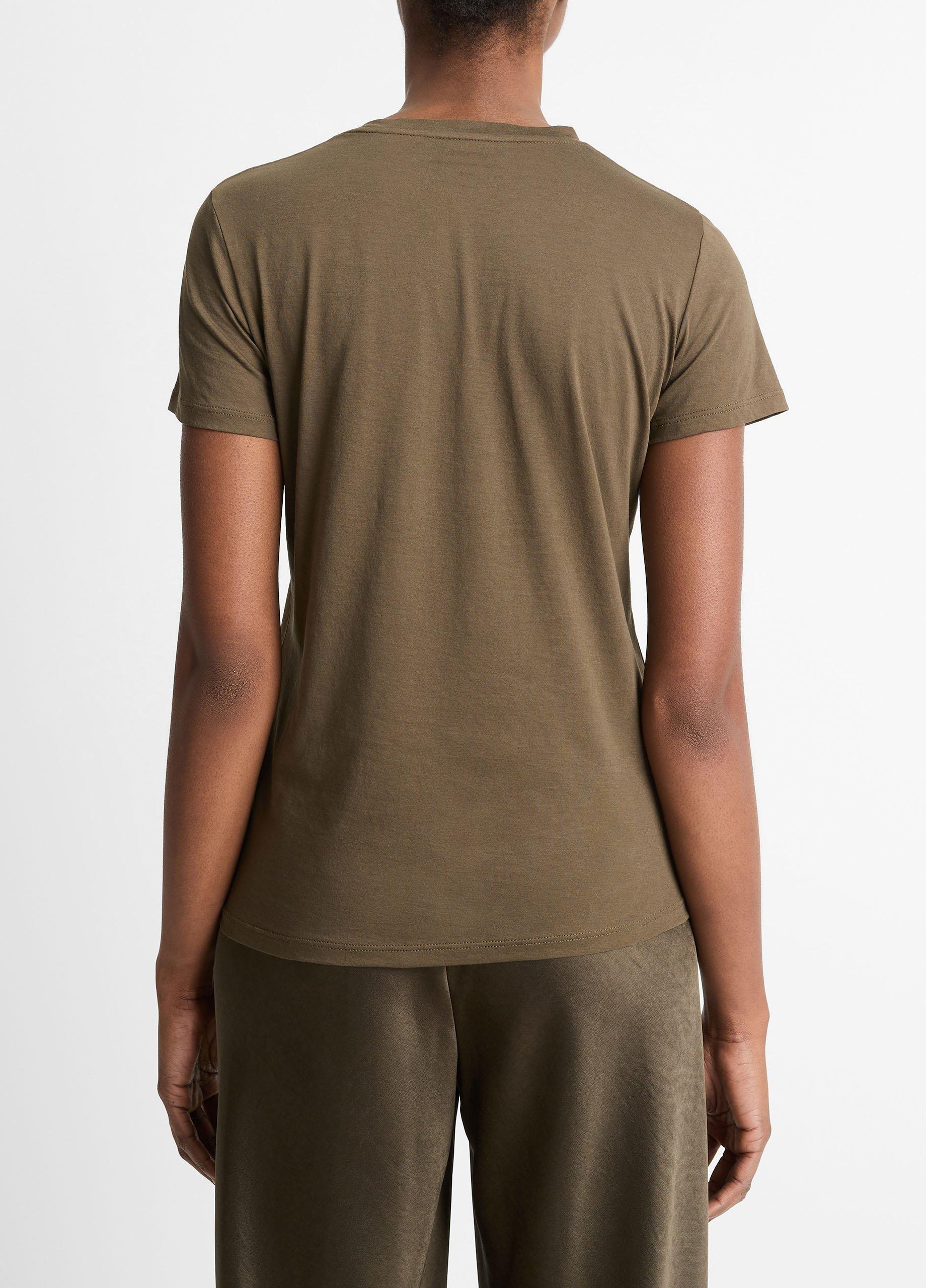 Essential Pima Cotton Crew Neck T-Shirt image number 3