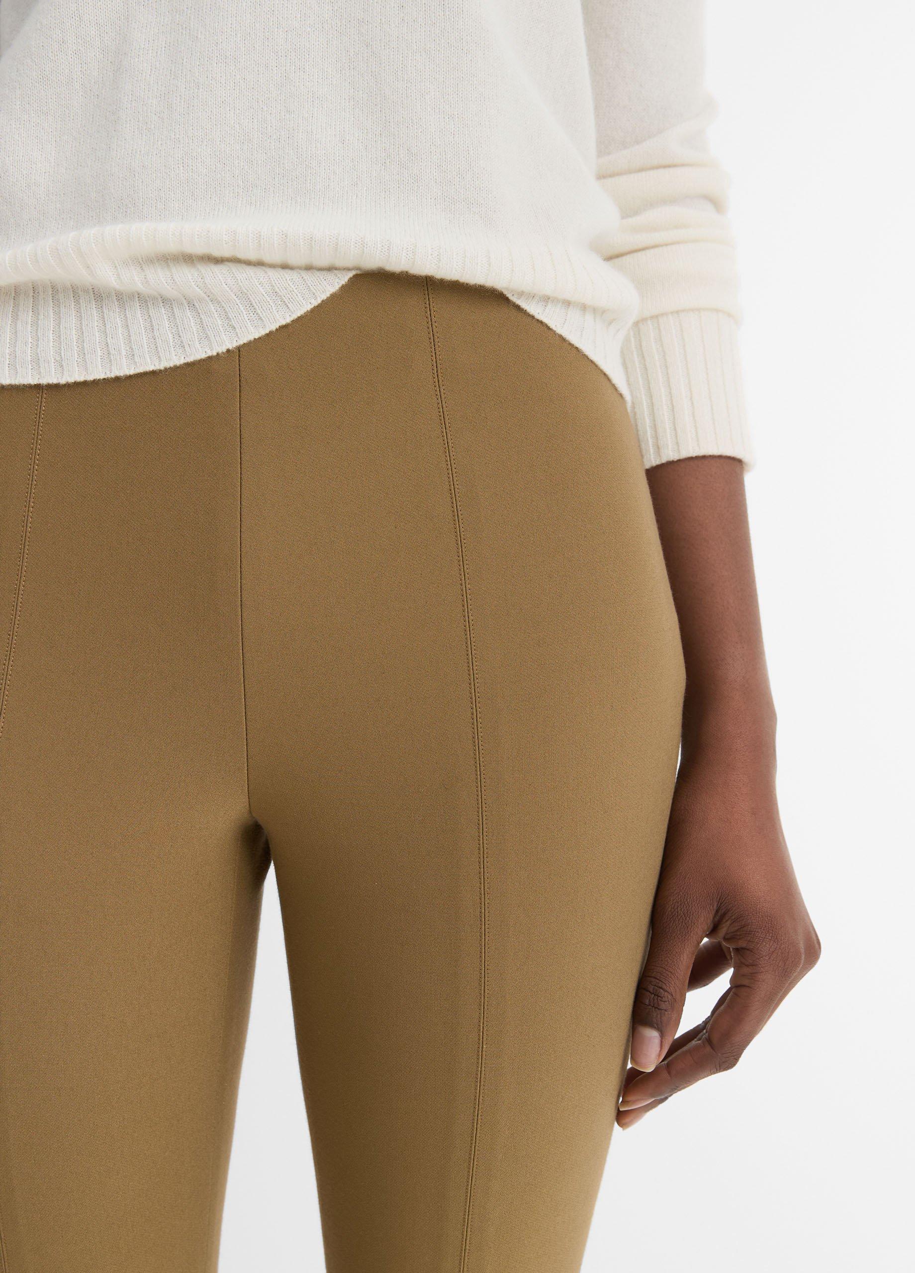 Italian Cotton-Blend Stitch-Front Seam Legging image number 1