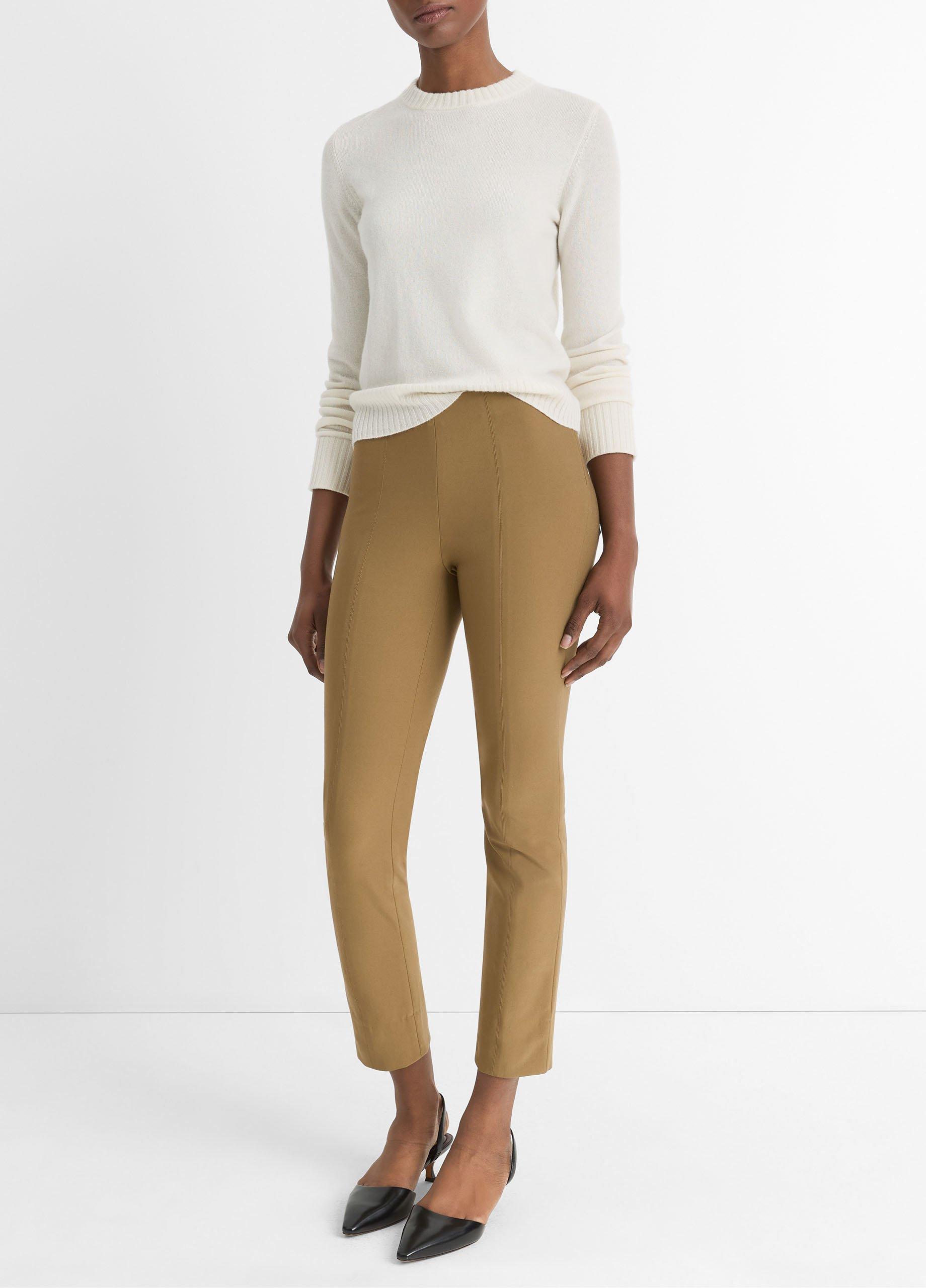 Italian Cotton-Blend Stitch-Front Seam Legging image number 2