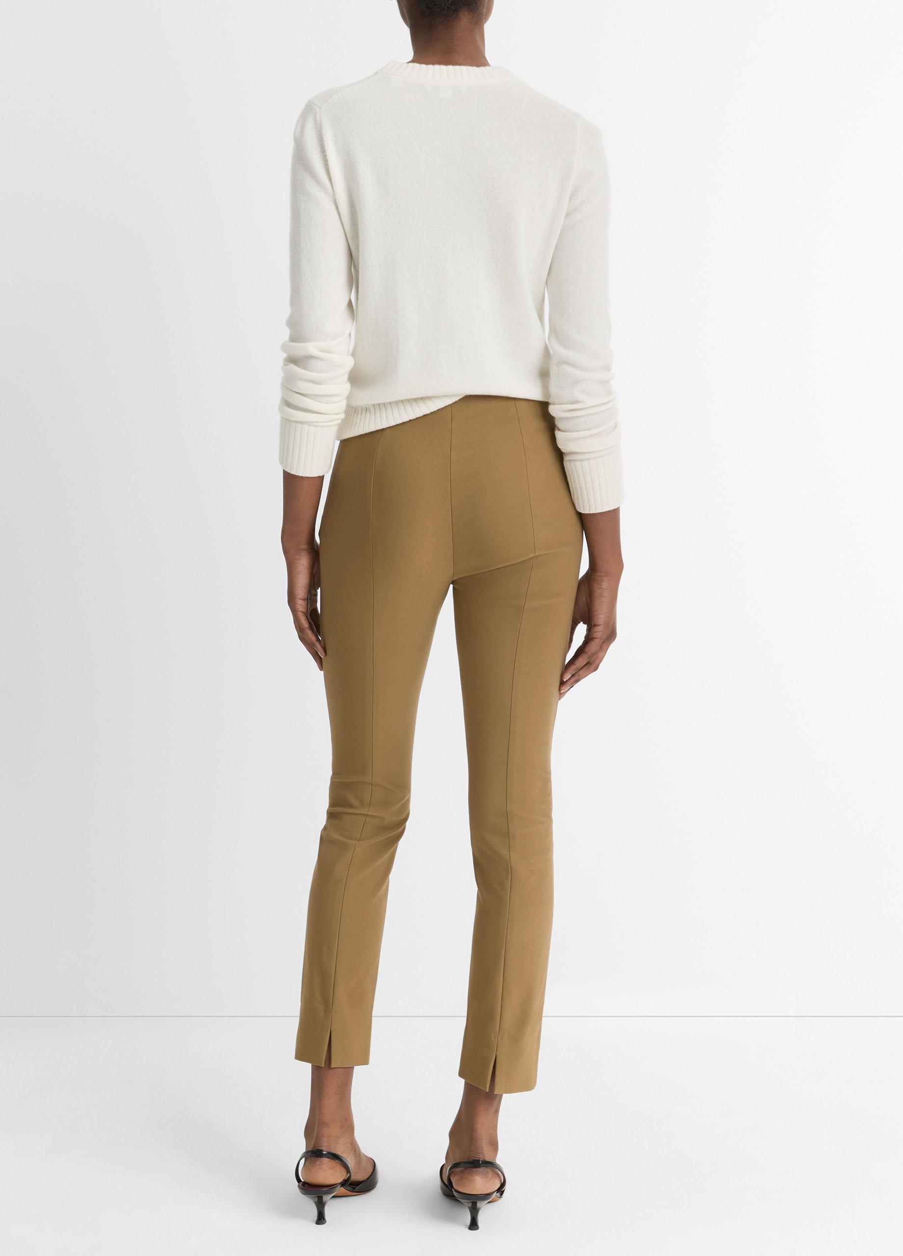 Italian Cotton-Blend Stitch-Front Seam Legging image number 3