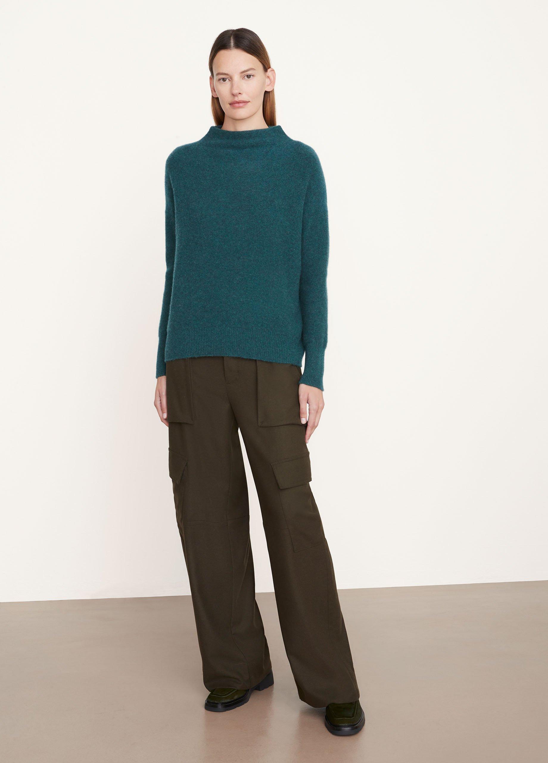 Plush Cashmere Funnel-Neck Sweater image number 0