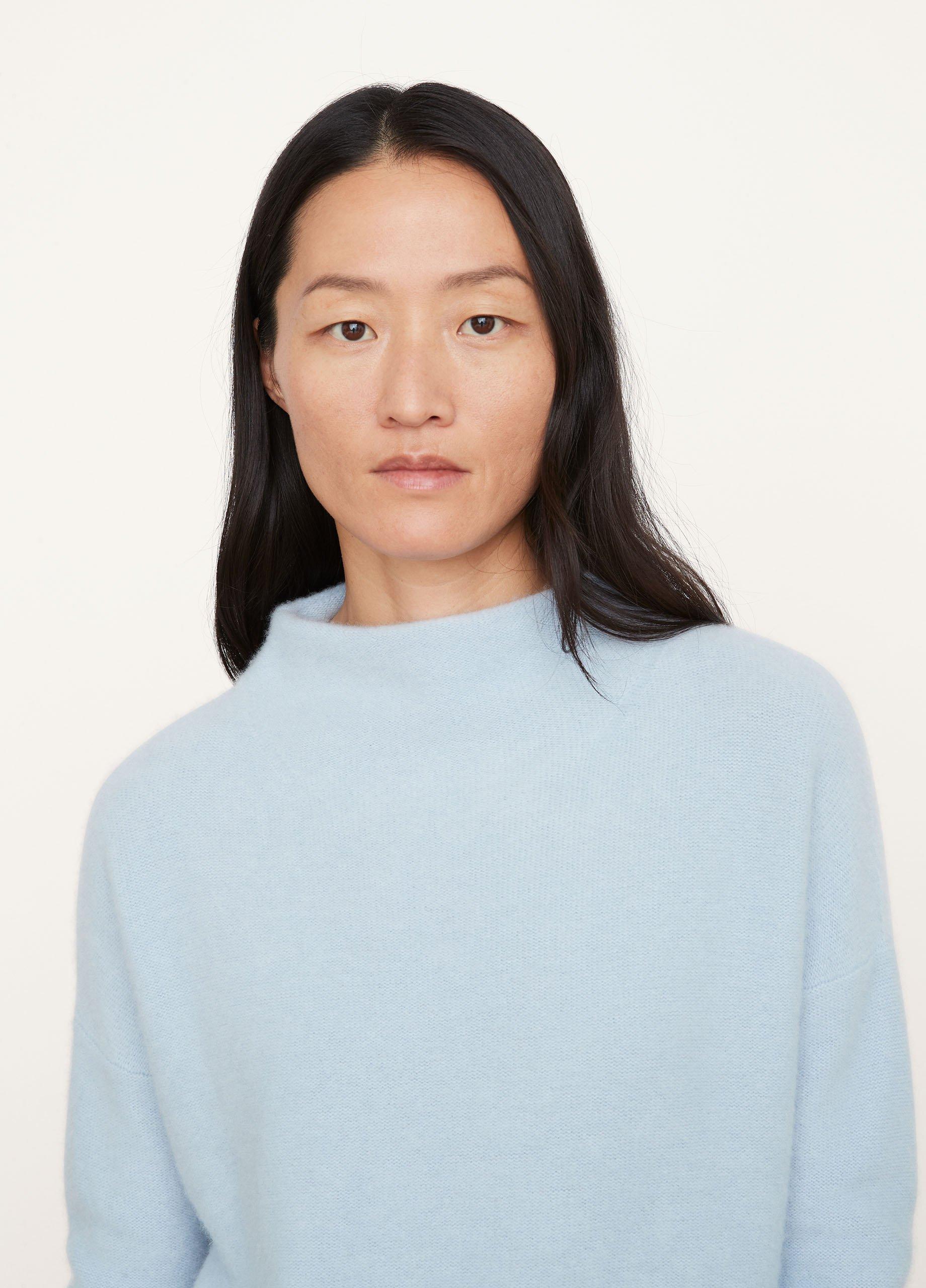 Plush Cashmere Funnel-Neck Sweater image number 1