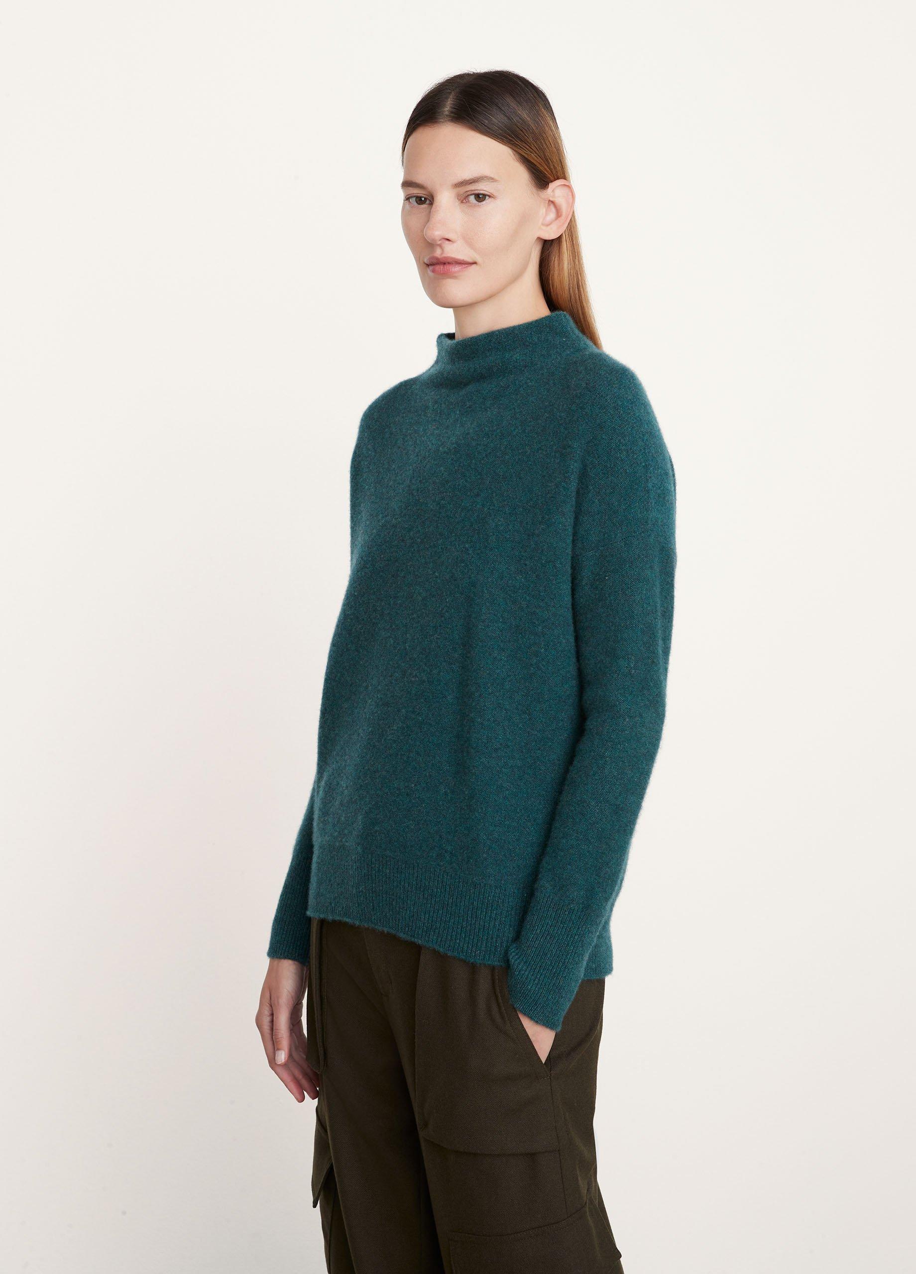 Plush Cashmere Funnel-Neck Sweater image number 2