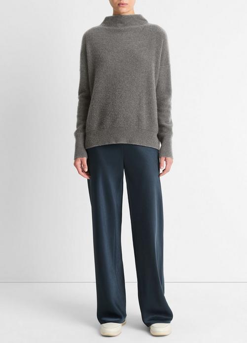 Plush Cashmere Funnel Neck Sweater