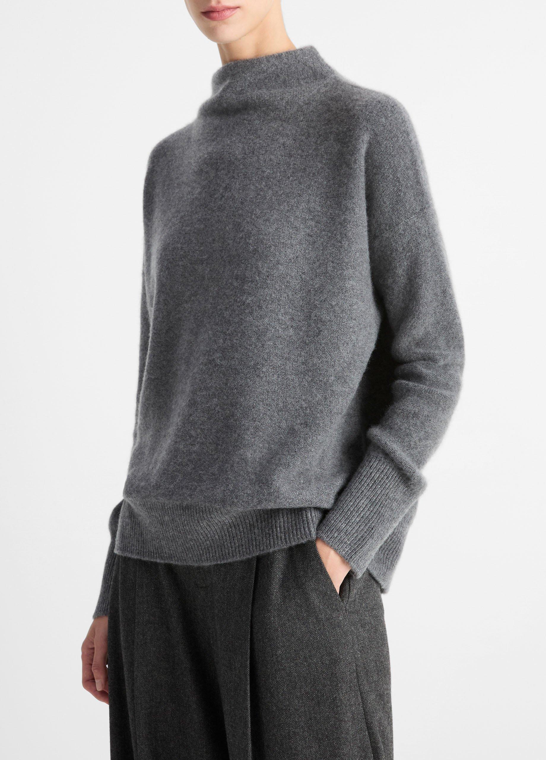 Plush Cashmere Funnel-Neck Sweater image number 2