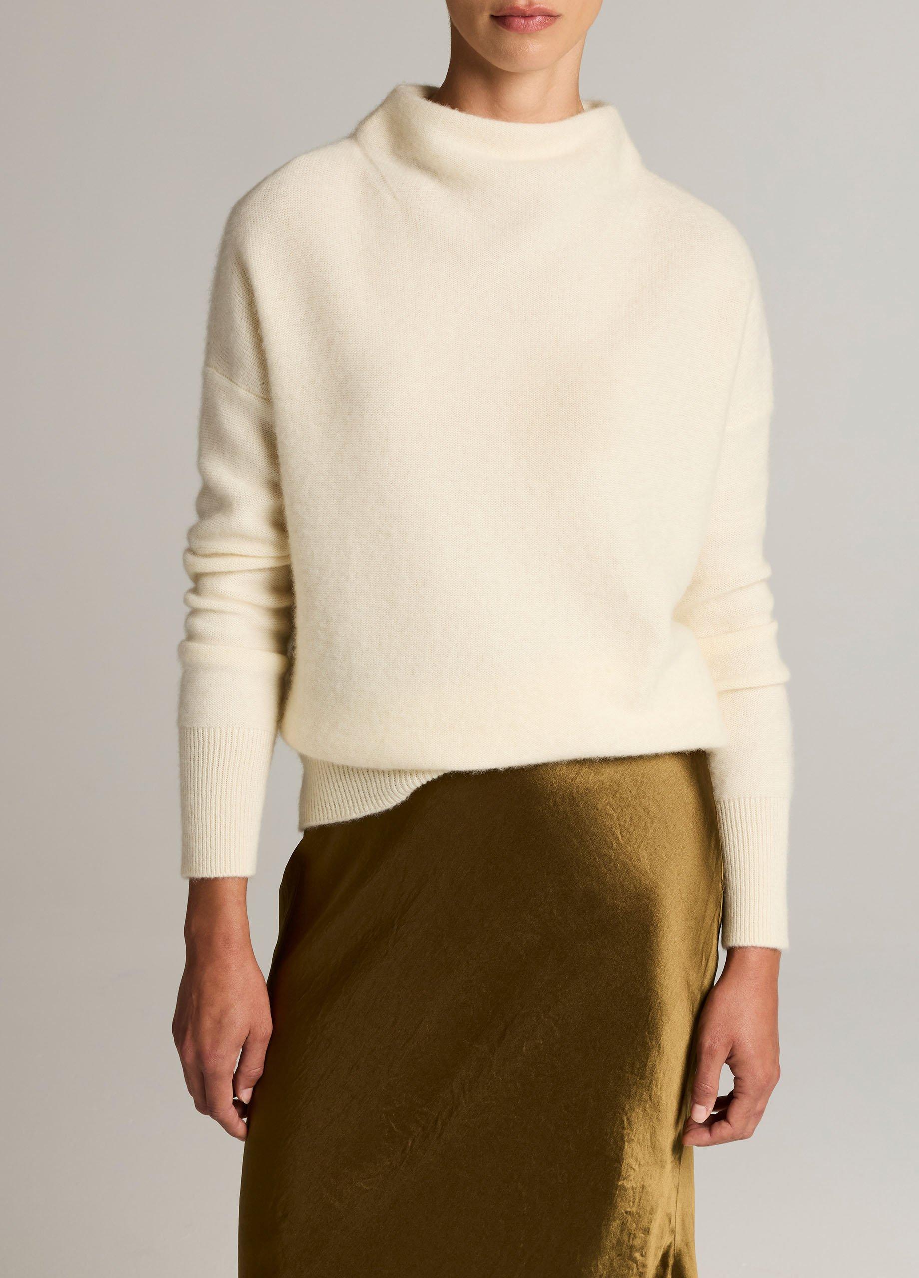 Plush Cashmere Funnel-Neck Sweater image number 0