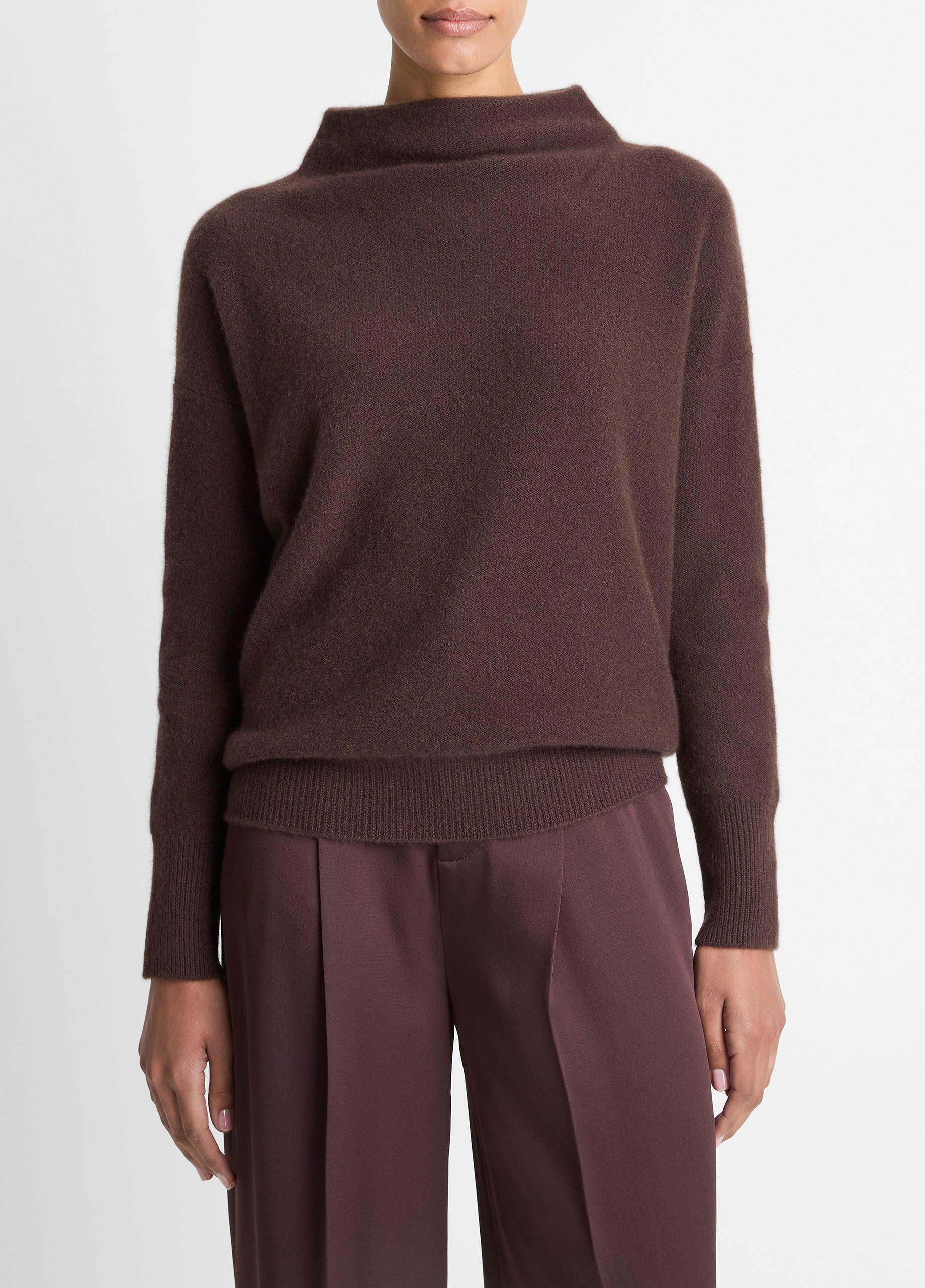 Plush Cashmere Funnel-Neck Sweater image number 0