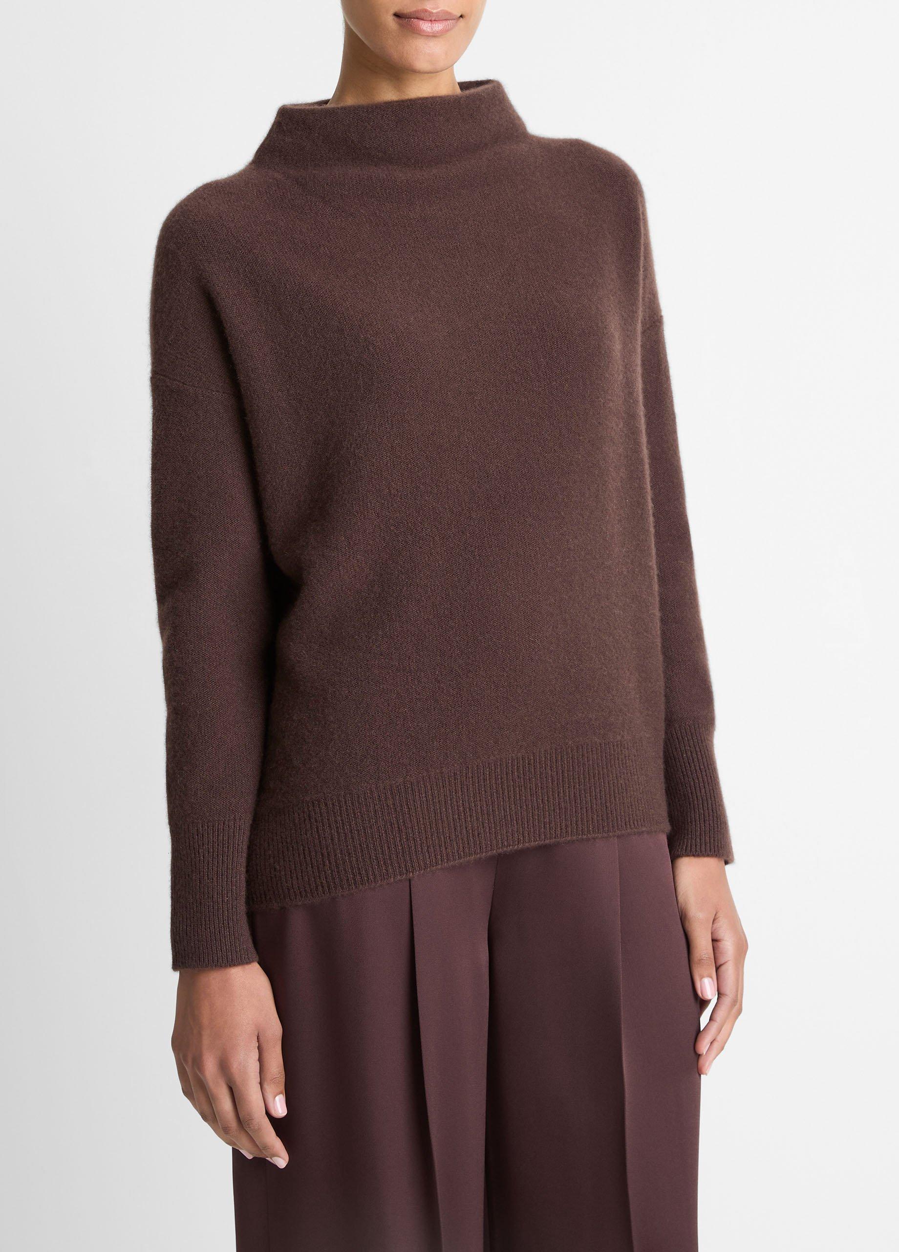 Plush Cashmere Funnel-Neck Sweater image number 1
