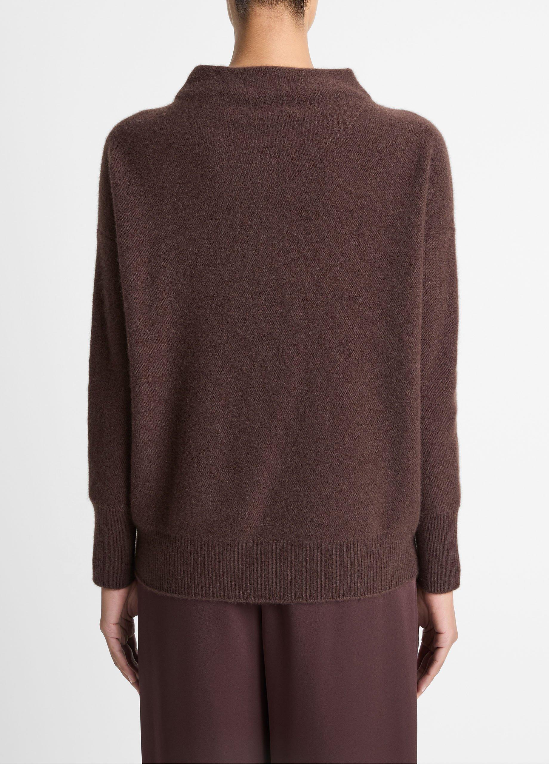 Plush Cashmere Funnel-Neck Sweater image number 2