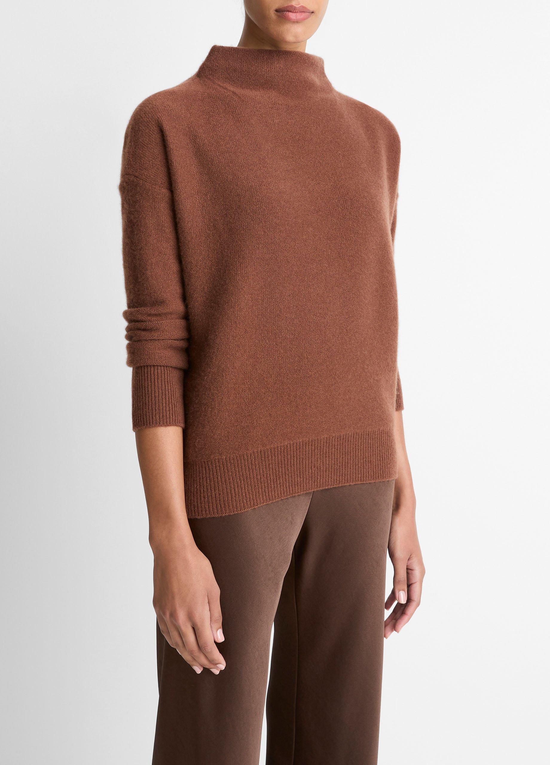 Plush Cashmere Funnel-Neck Sweater image number 1