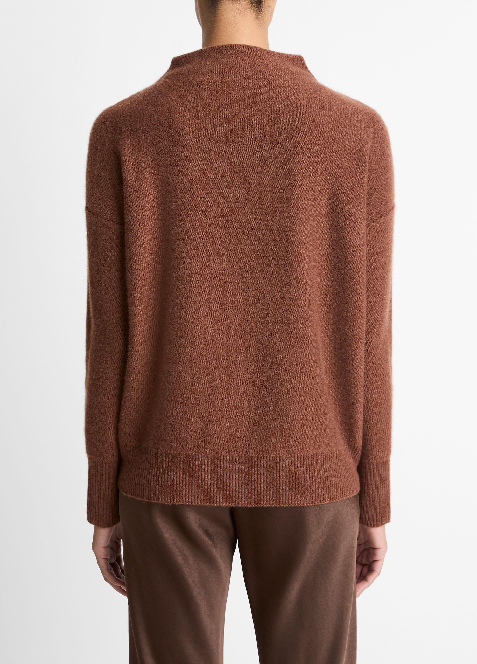 Plush Cashmere Funnel-Neck Sweater image number 2