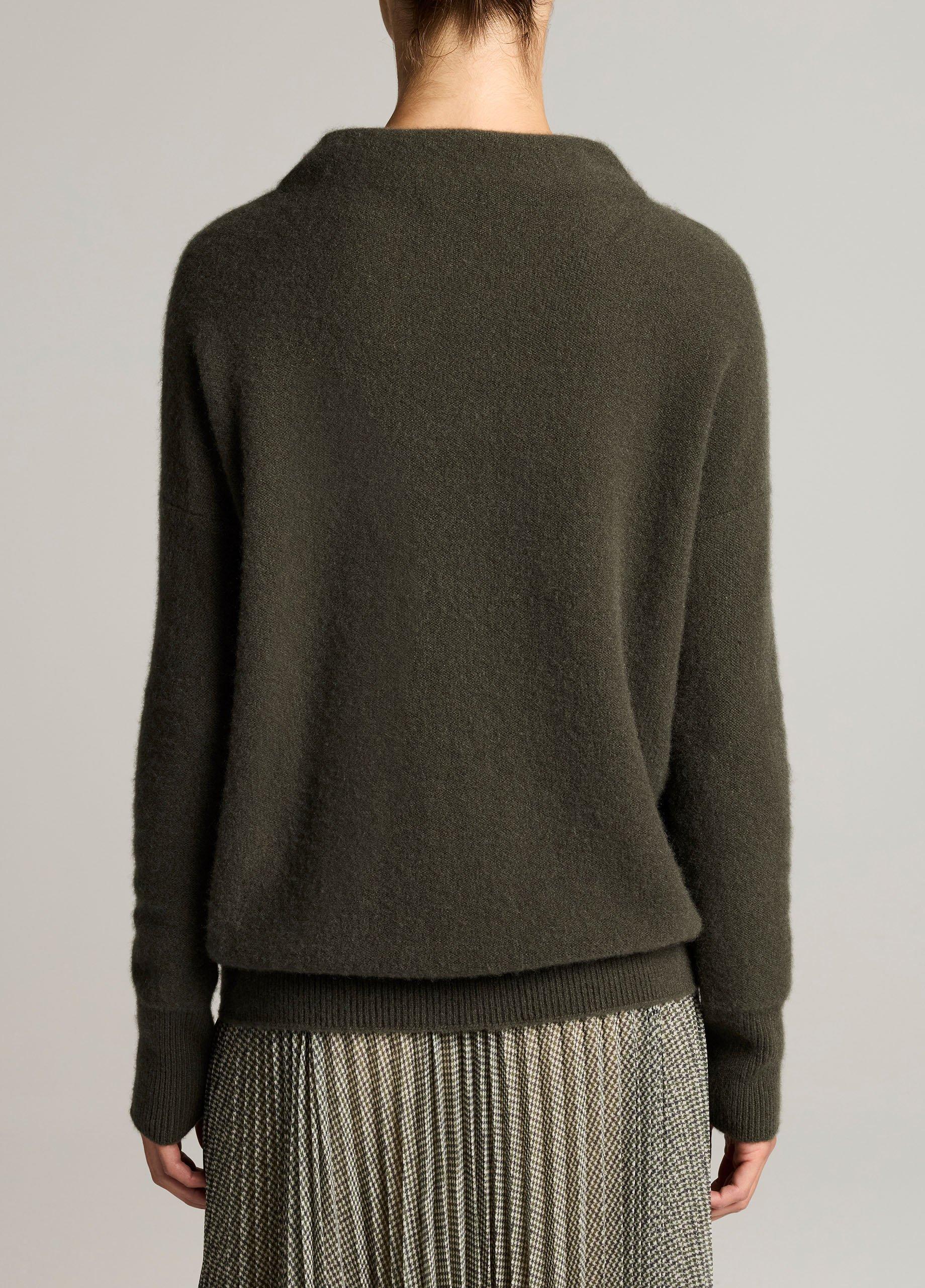 Plush Cashmere Funnel-Neck Sweater image number 2