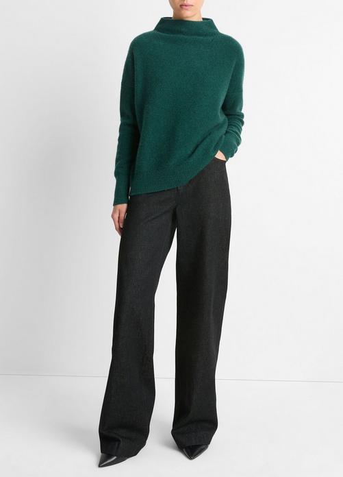 Plush Cashmere Funnel Neck Sweater