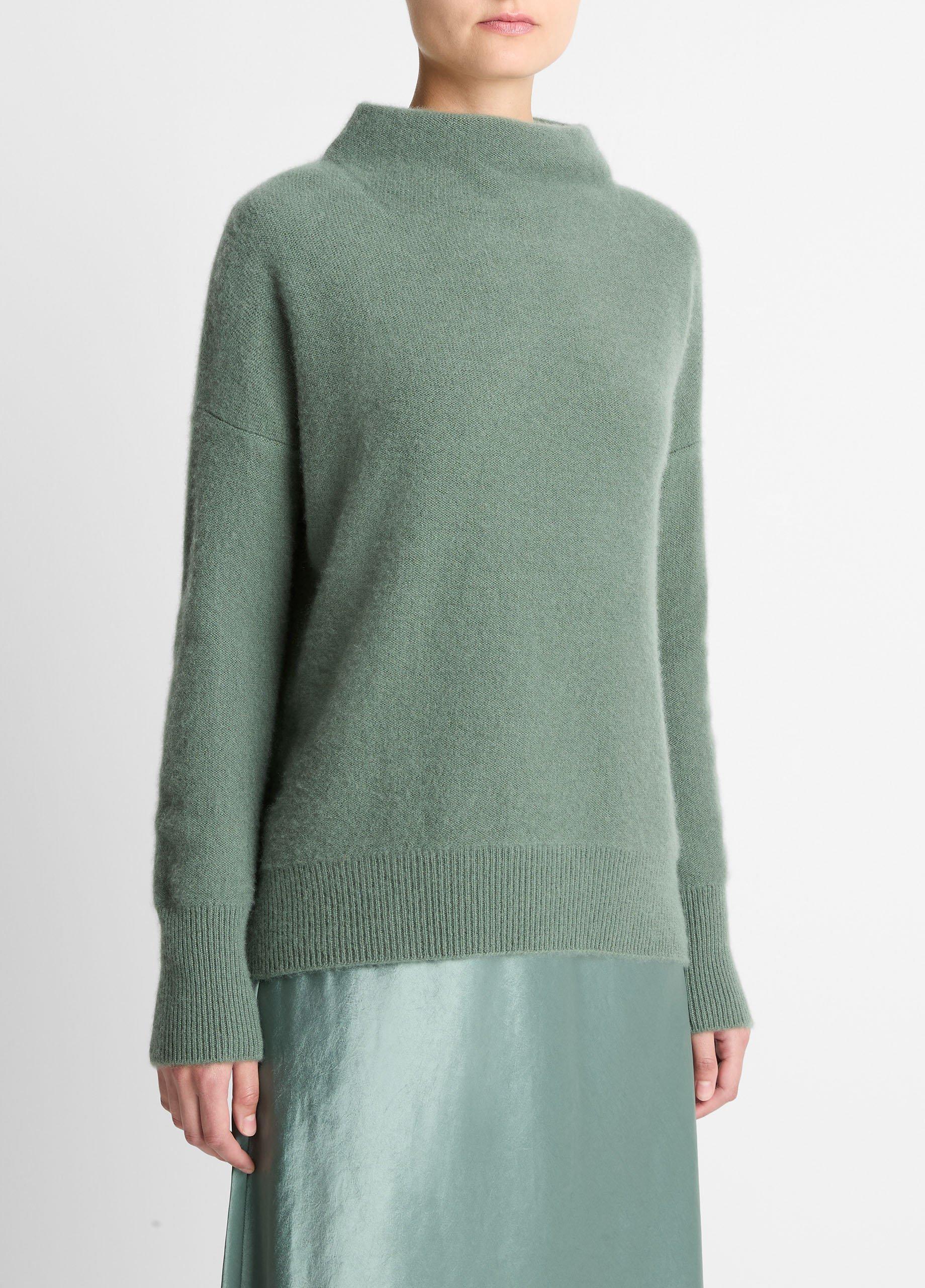 Plush Cashmere Funnel-Neck Sweater image number 1