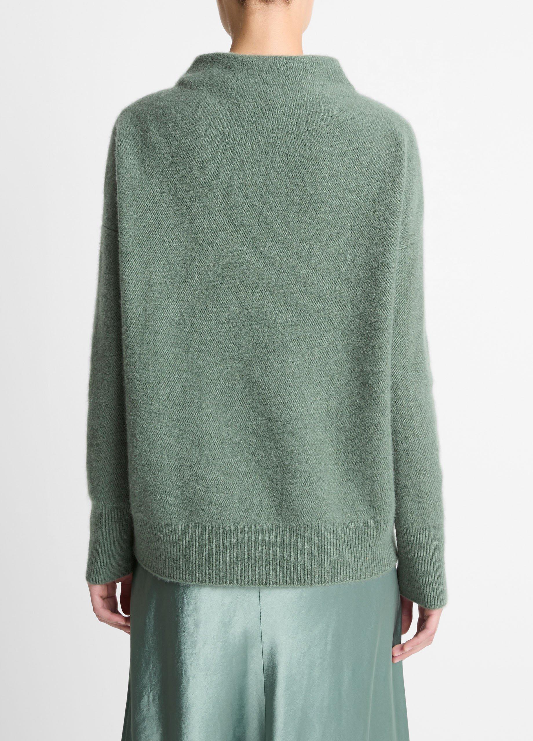 Plush Cashmere Funnel-Neck Sweater image number 2