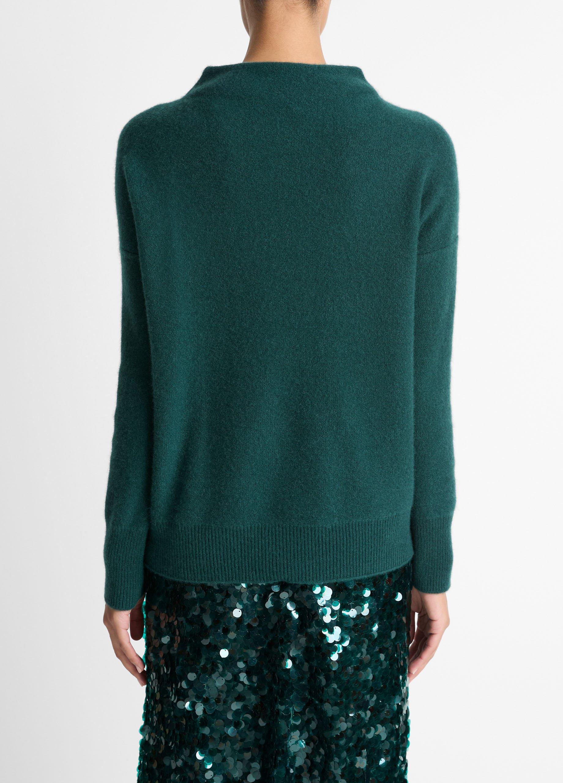 Plush Cashmere Funnel-Neck Sweater image number 2