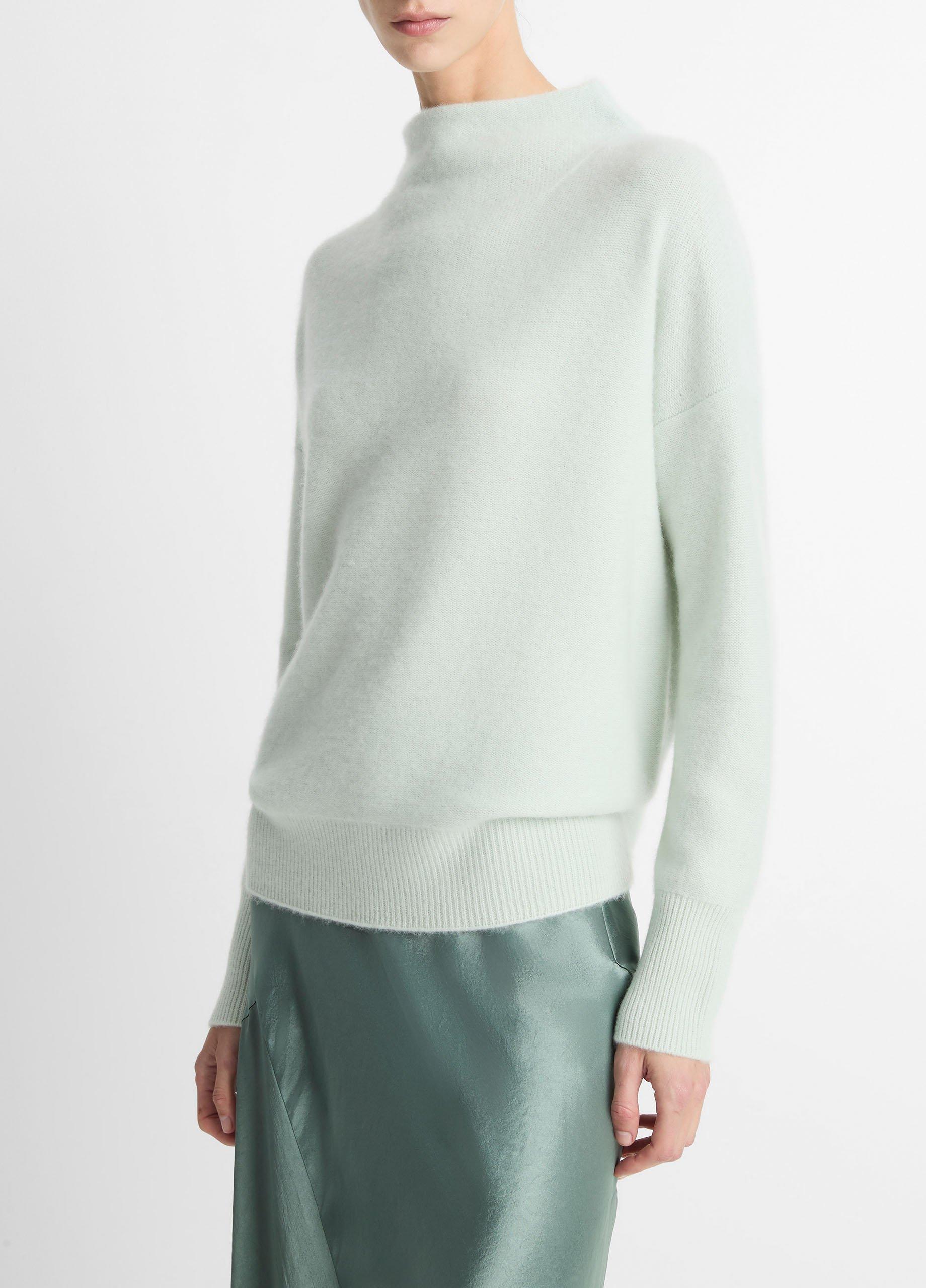 Plush Cashmere Funnel-Neck Sweater image number 1