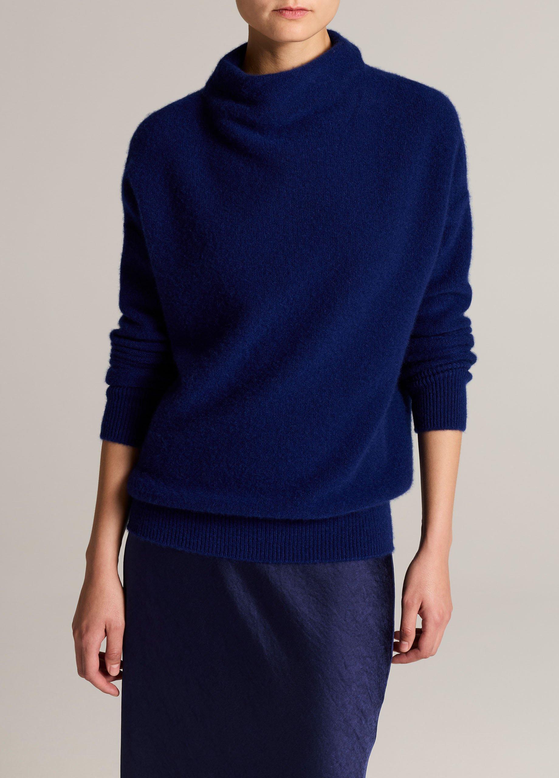 Plush Cashmere Funnel-Neck Sweater image number 0