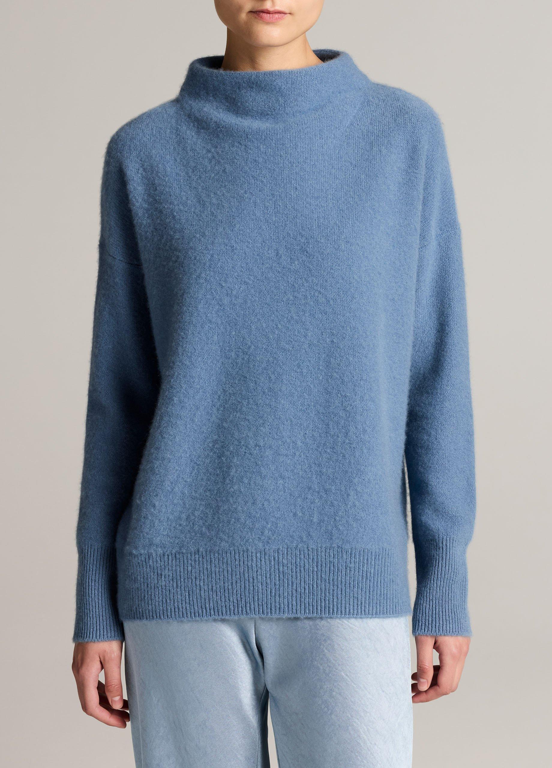 Plush Cashmere Funnel-Neck Sweater image number 0