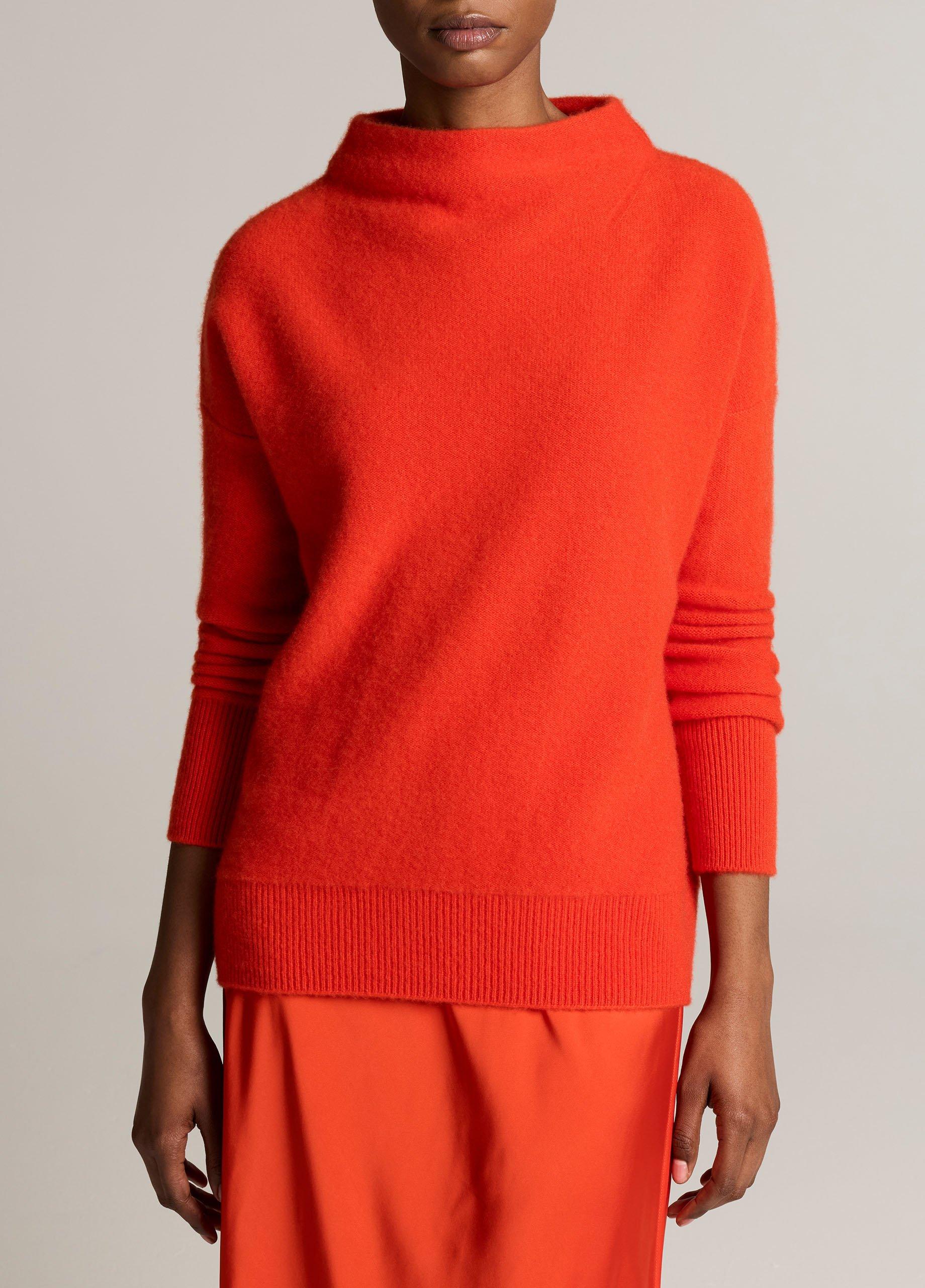 Plush Cashmere Funnel-Neck Sweater image number 0