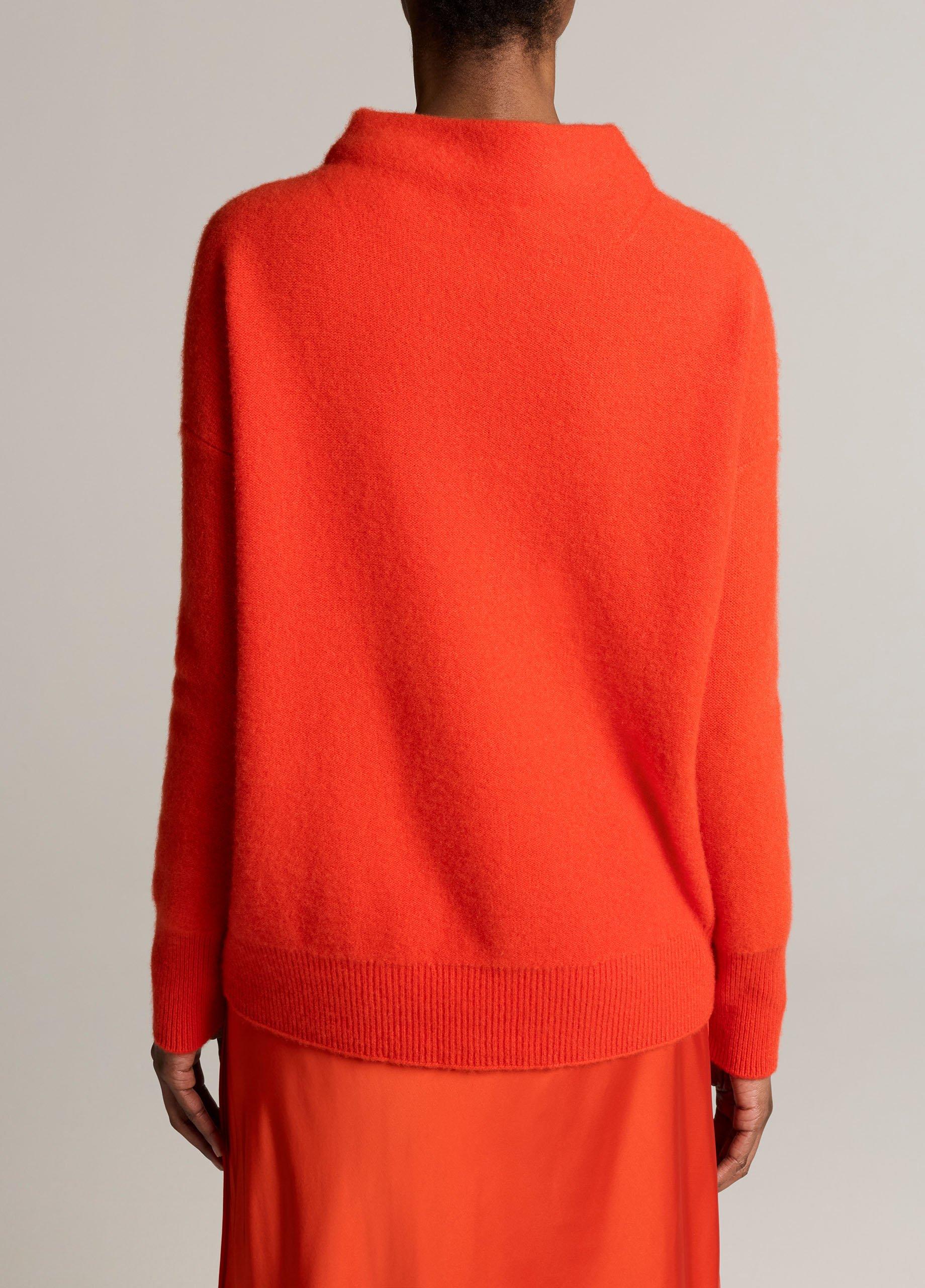 Plush Cashmere Funnel-Neck Sweater image number 2