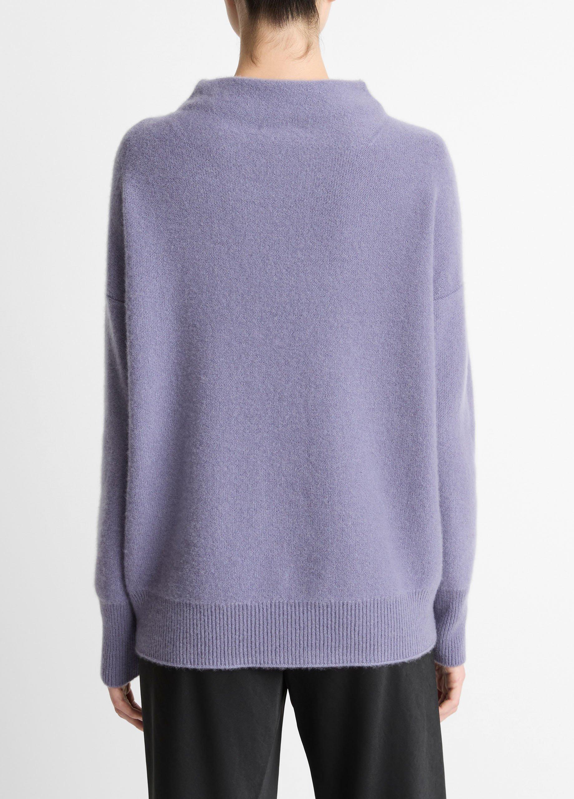 Plush Cashmere Funnel-Neck Sweater image number 2