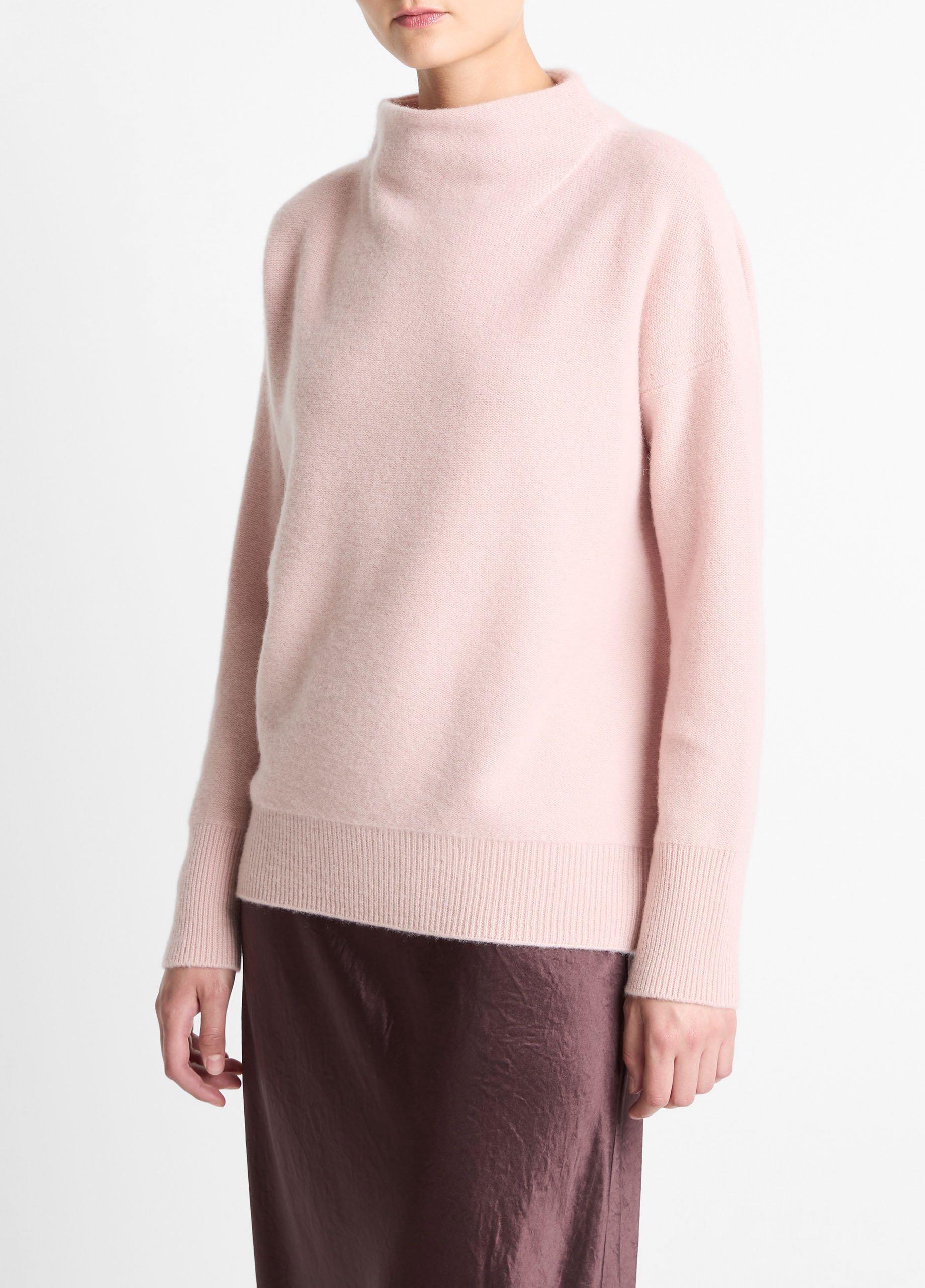 Plush Cashmere Funnel-Neck Sweater image number 1